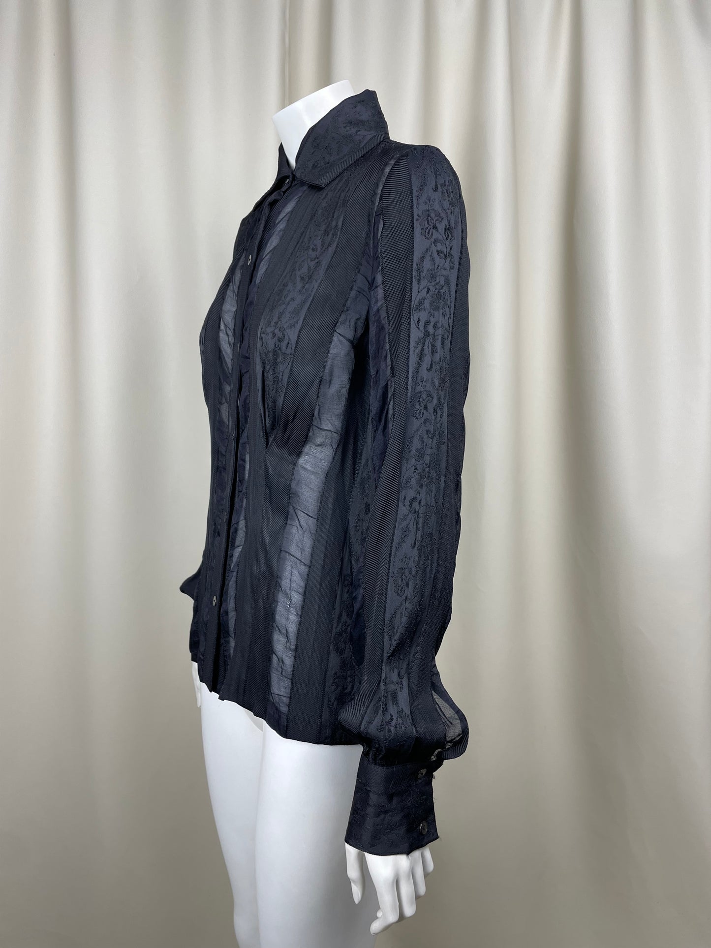 Loewe 2000’s acrylic and silk see-through shirt (S)
