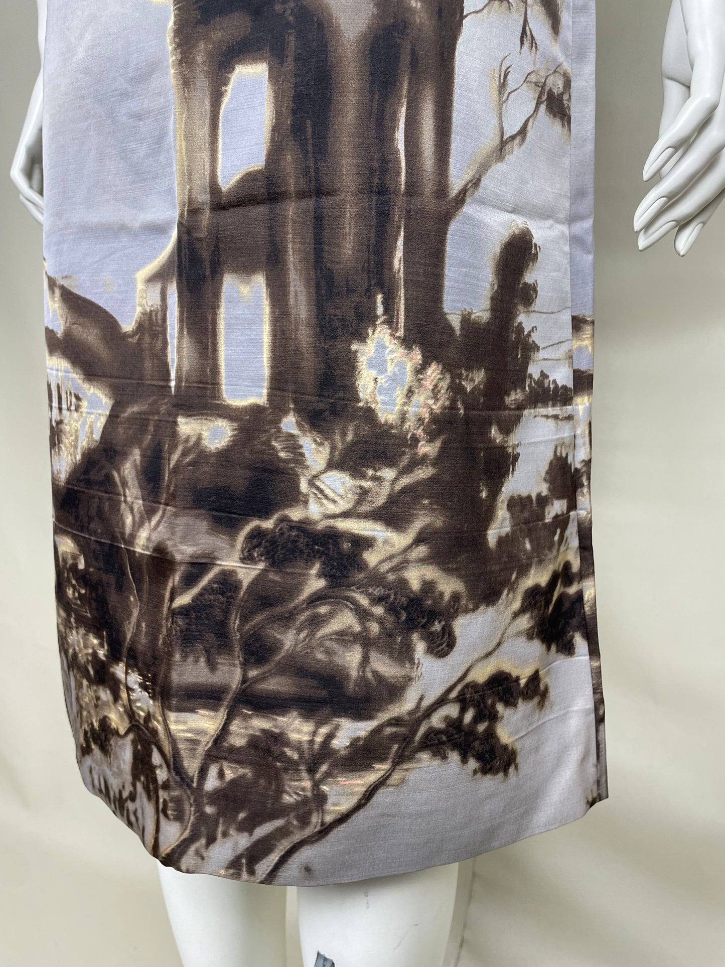 Prada F/W 2004 Printed Midi Skirt (S)