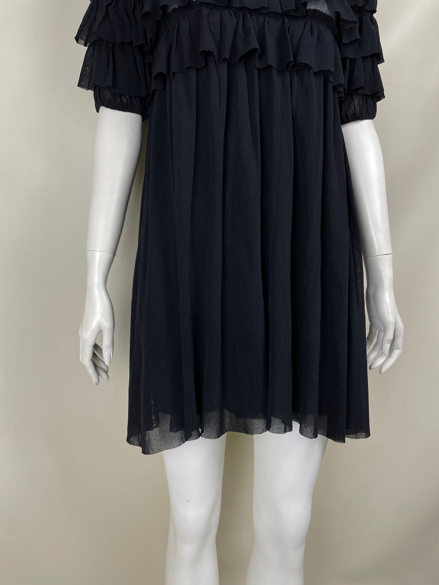 Jean Paul Gaultier layered mesh mini dress (S)