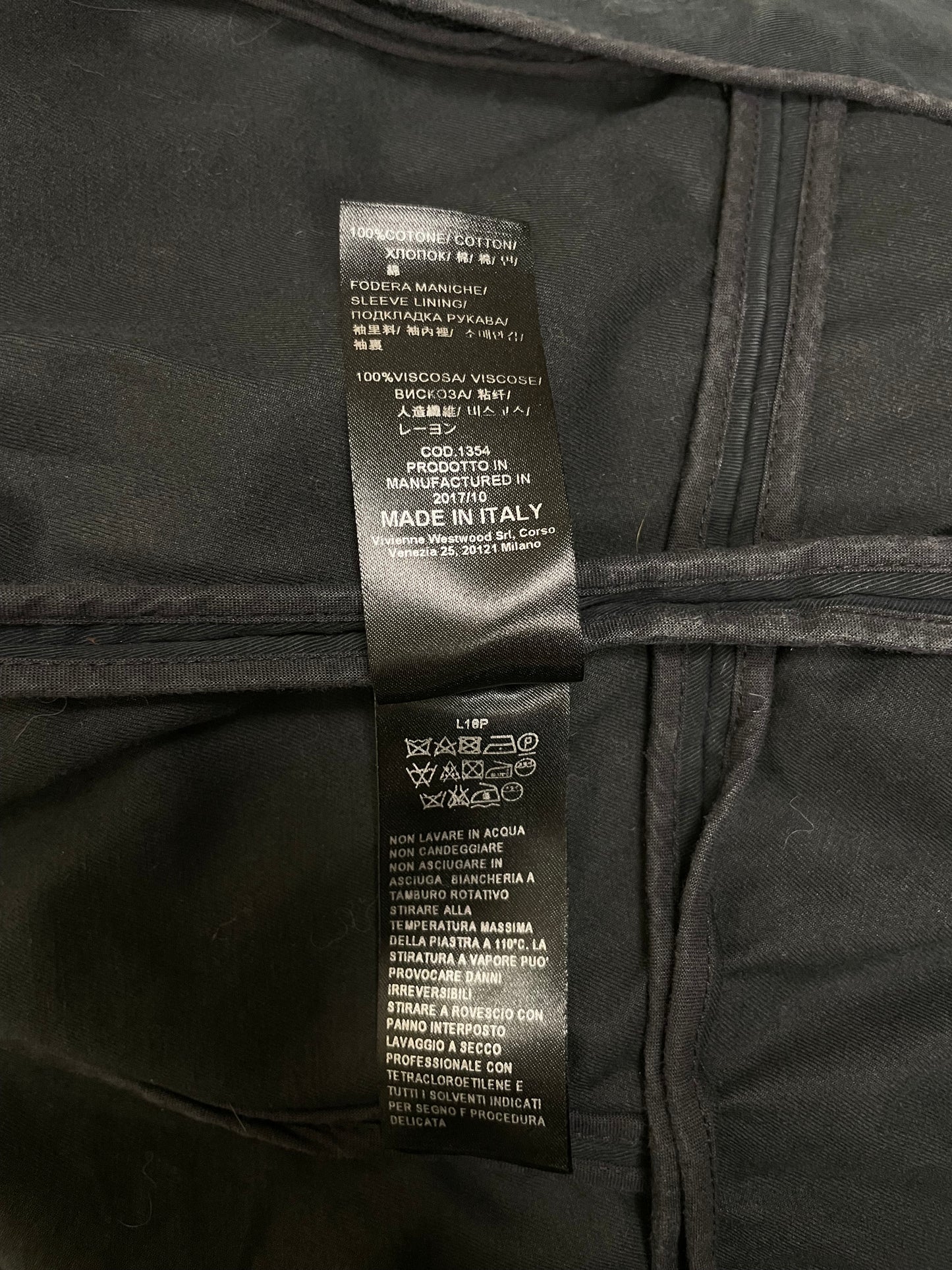 Vivienne Westwood F/W 2017 Cotton Asymmetrical Jacket (M)