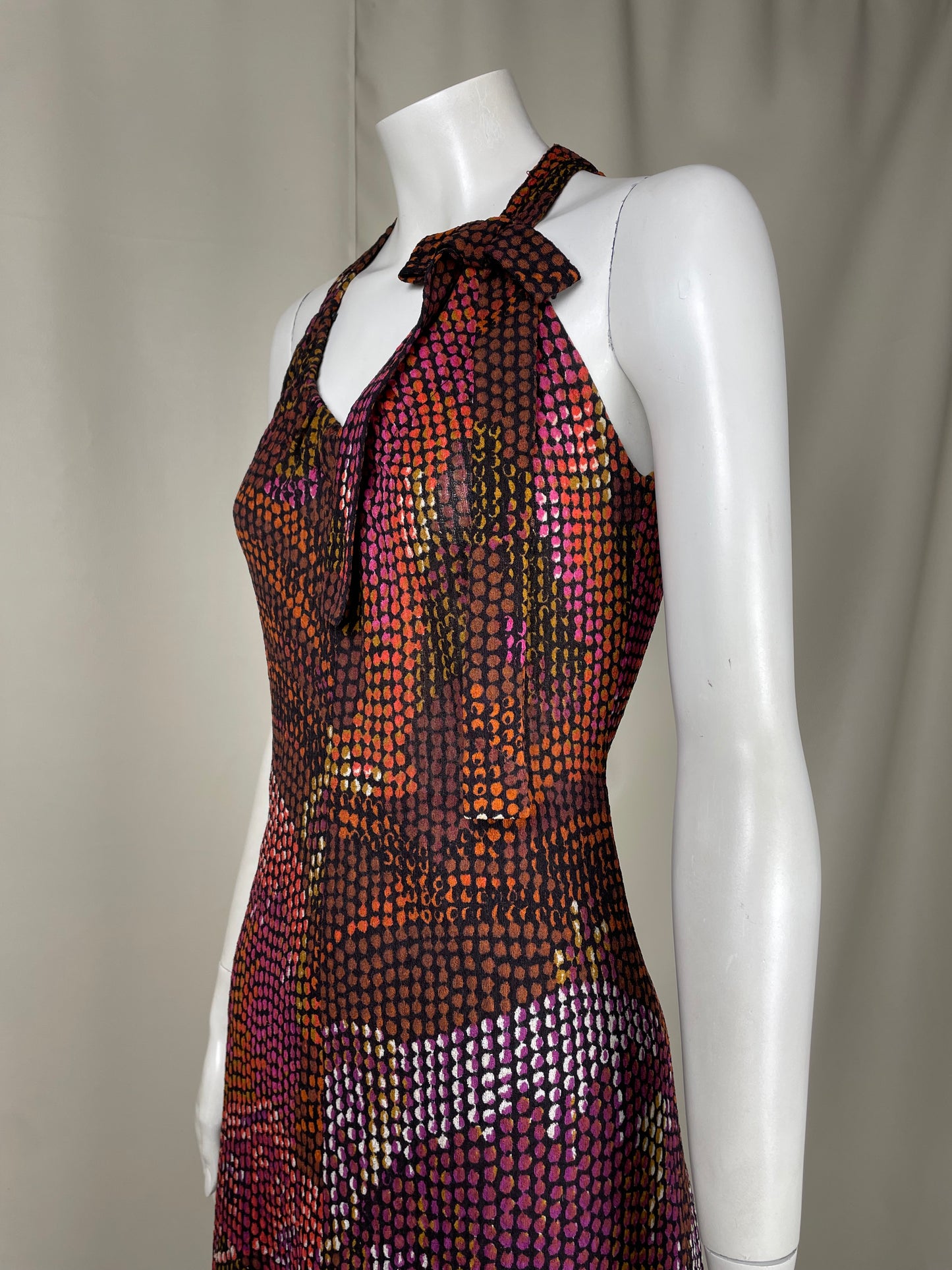 Miss Dior 1970’s Floral Dots Dress (M)