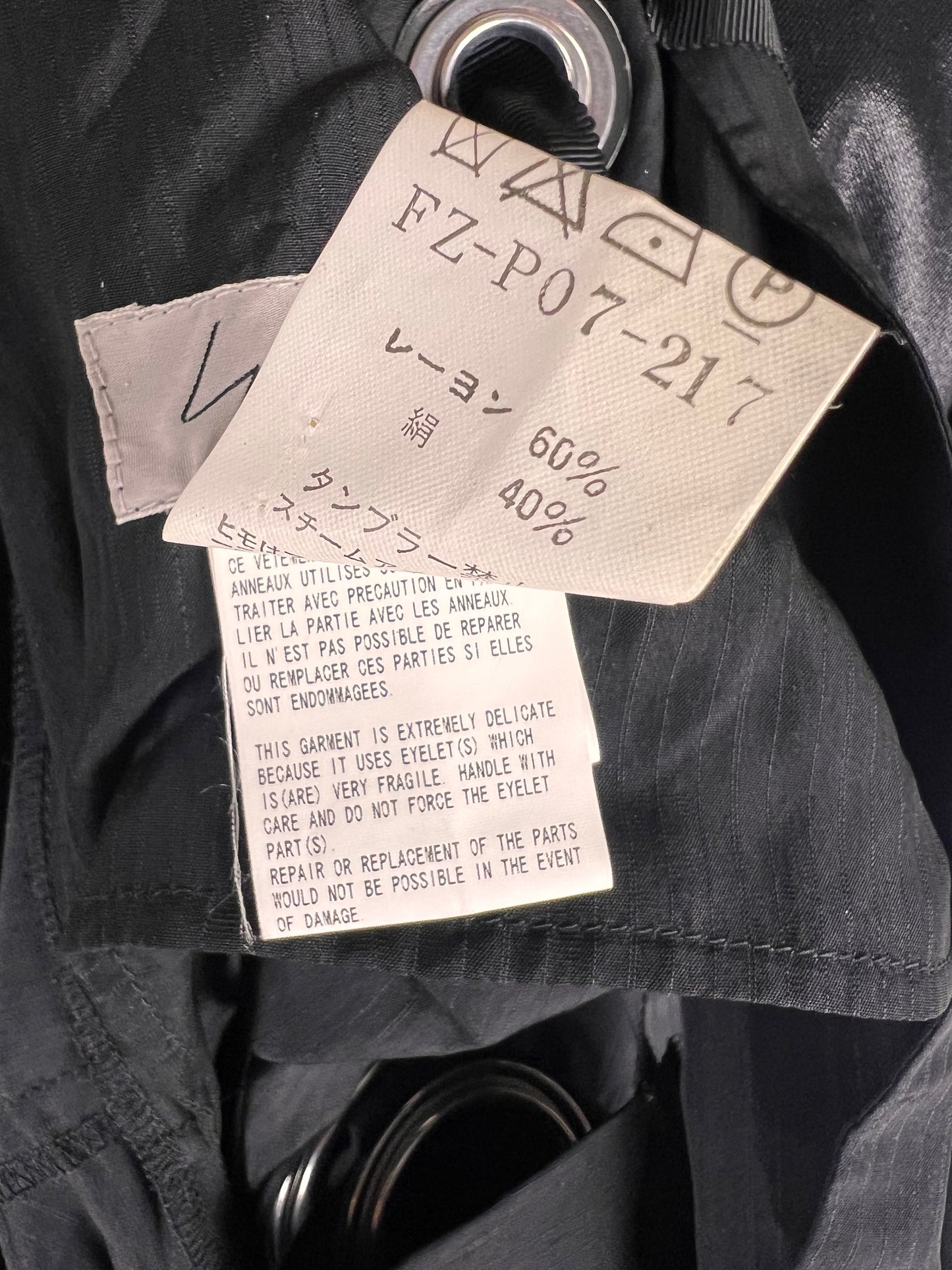 Yohji Yamamoto S/S2 2004 holes & straps pants