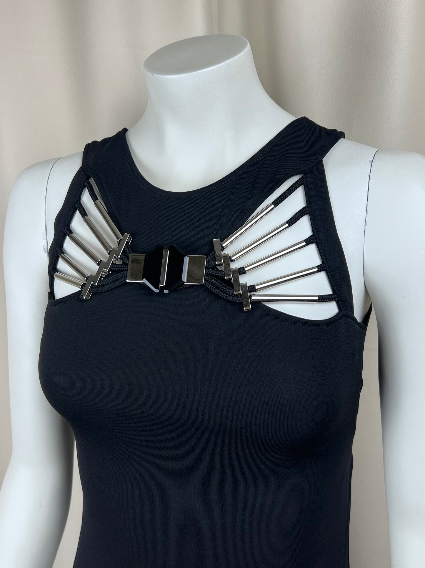 Gucci S/S 2010 metal neckline dress (S)
