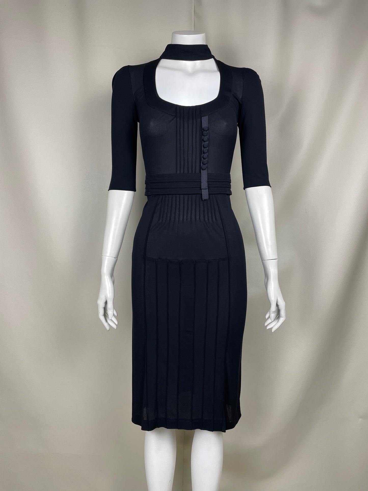 Prada S/S 2008 Collar Midi Dress (XS-S)