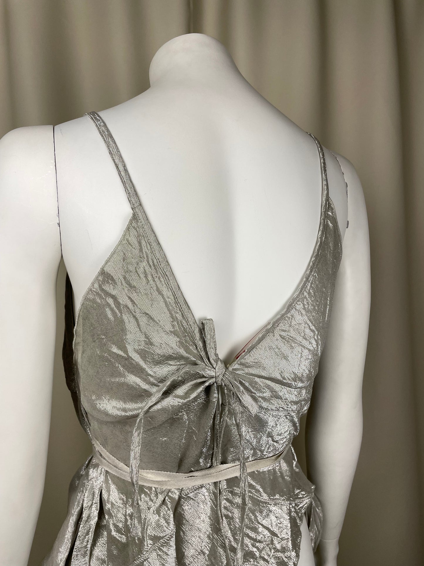 Prada Metallic Silk Top (M)