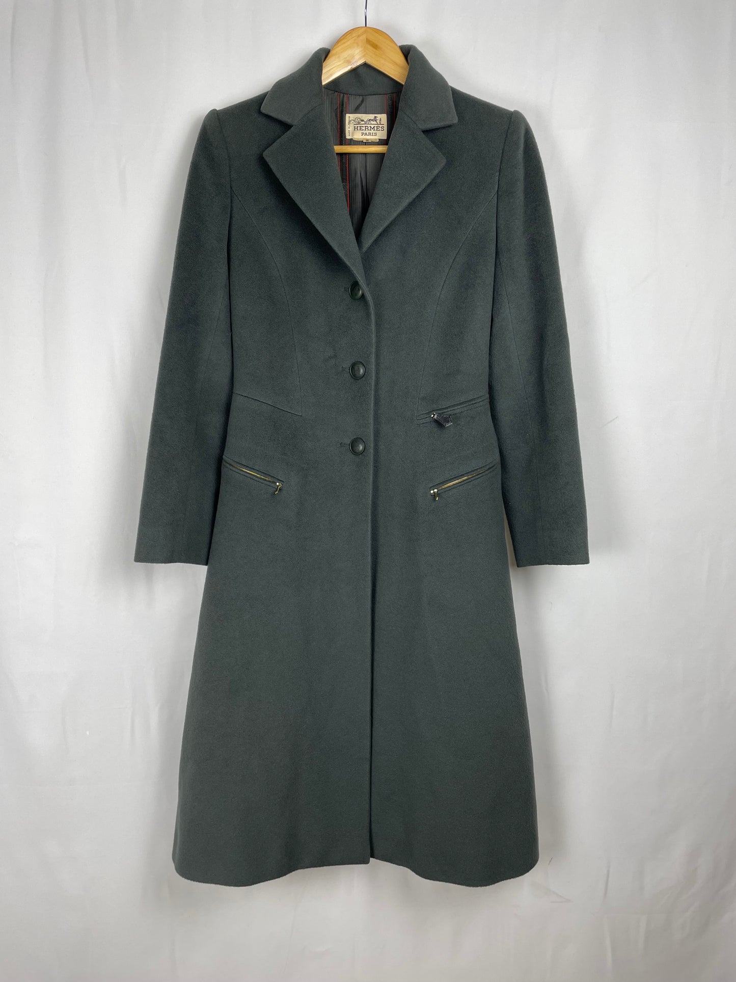 Hermès 1990’s Cashmere & Wool Coat (36FR)