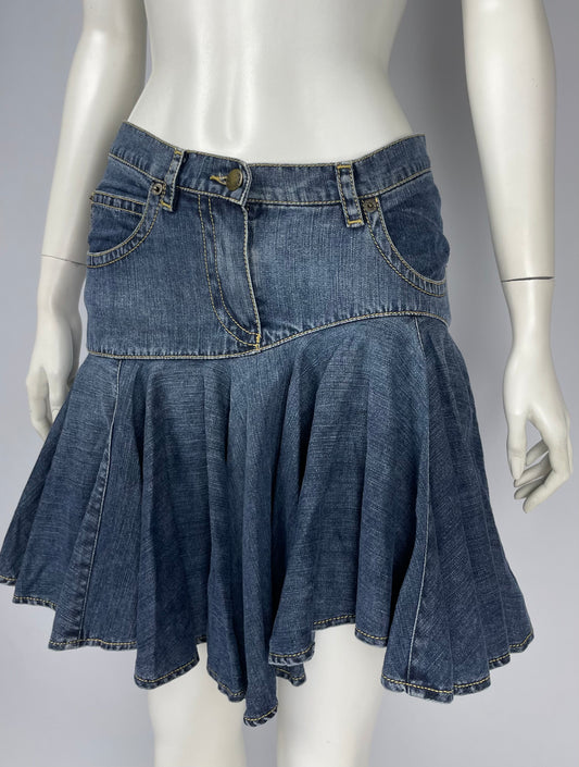 Plein Sud S/S 2003 Denim Mini Skirt