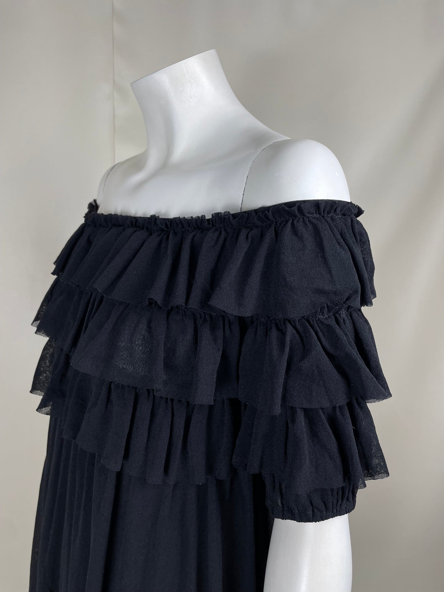 Jean Paul Gaultier layered mesh mini dress (S)