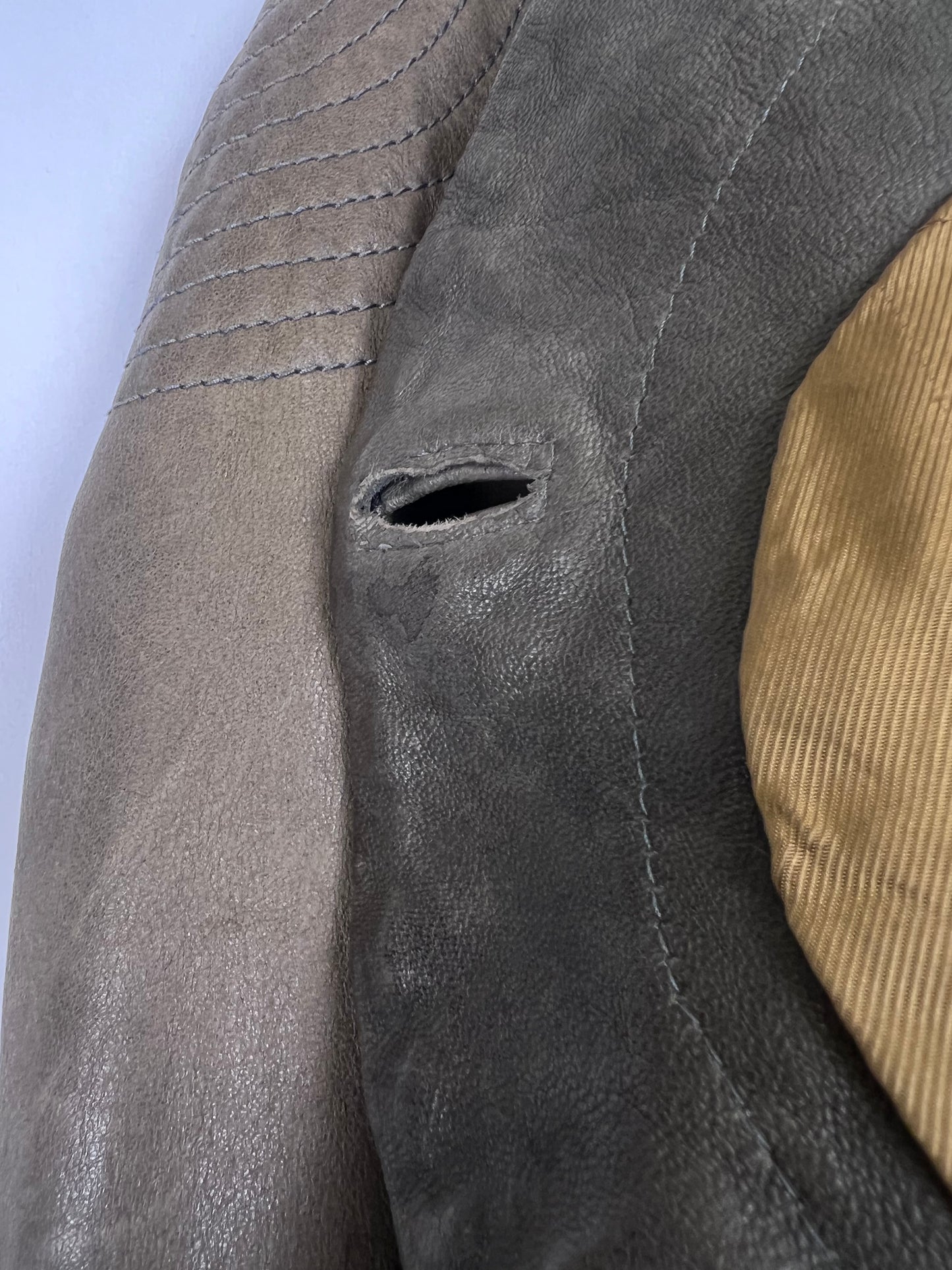 Vivienne Westwood Anglomania 2000’s asymmetric leather jacket (S)
