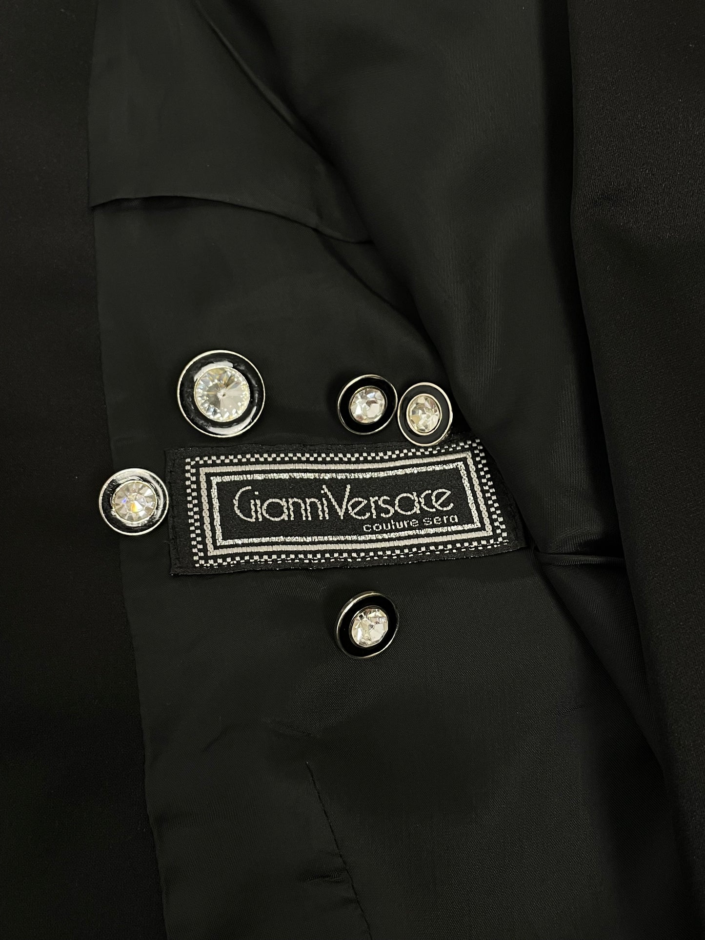 Gianni Versace S/S 1989 Cropped Tuxedo Blazer