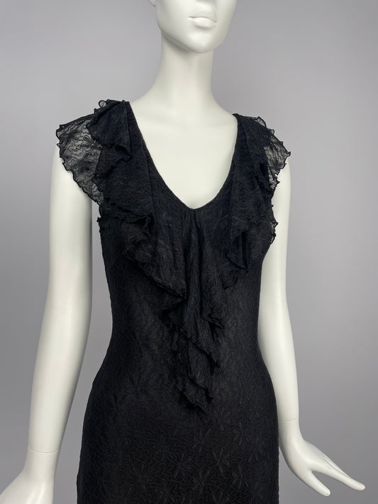 Blugirl Blumarine 2000's lace midi dress