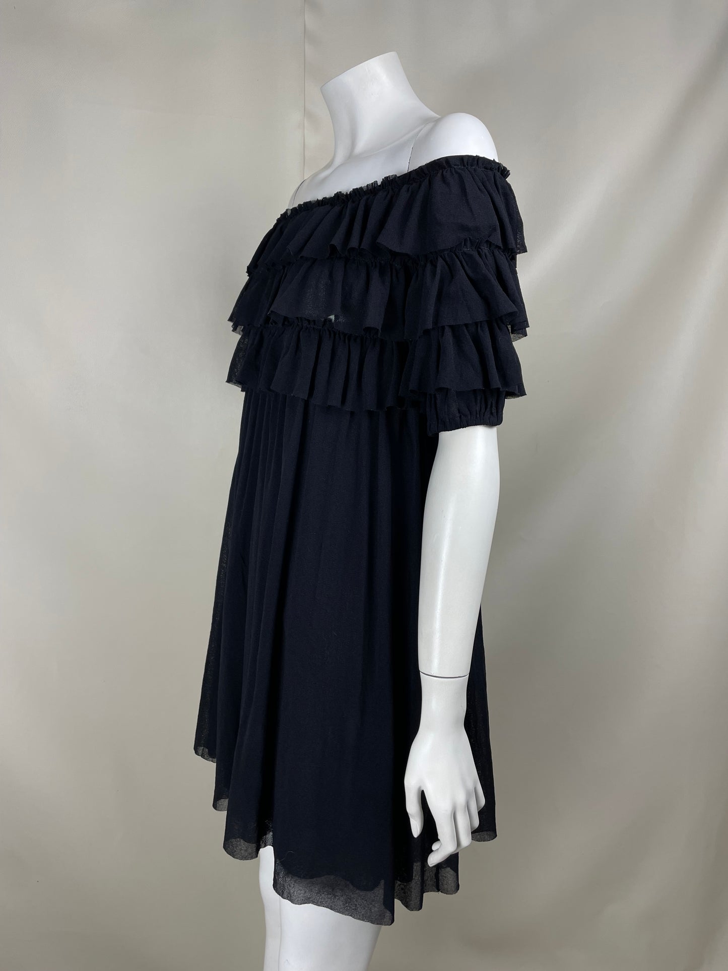Jean Paul Gaultier layered mesh mini dress (S)