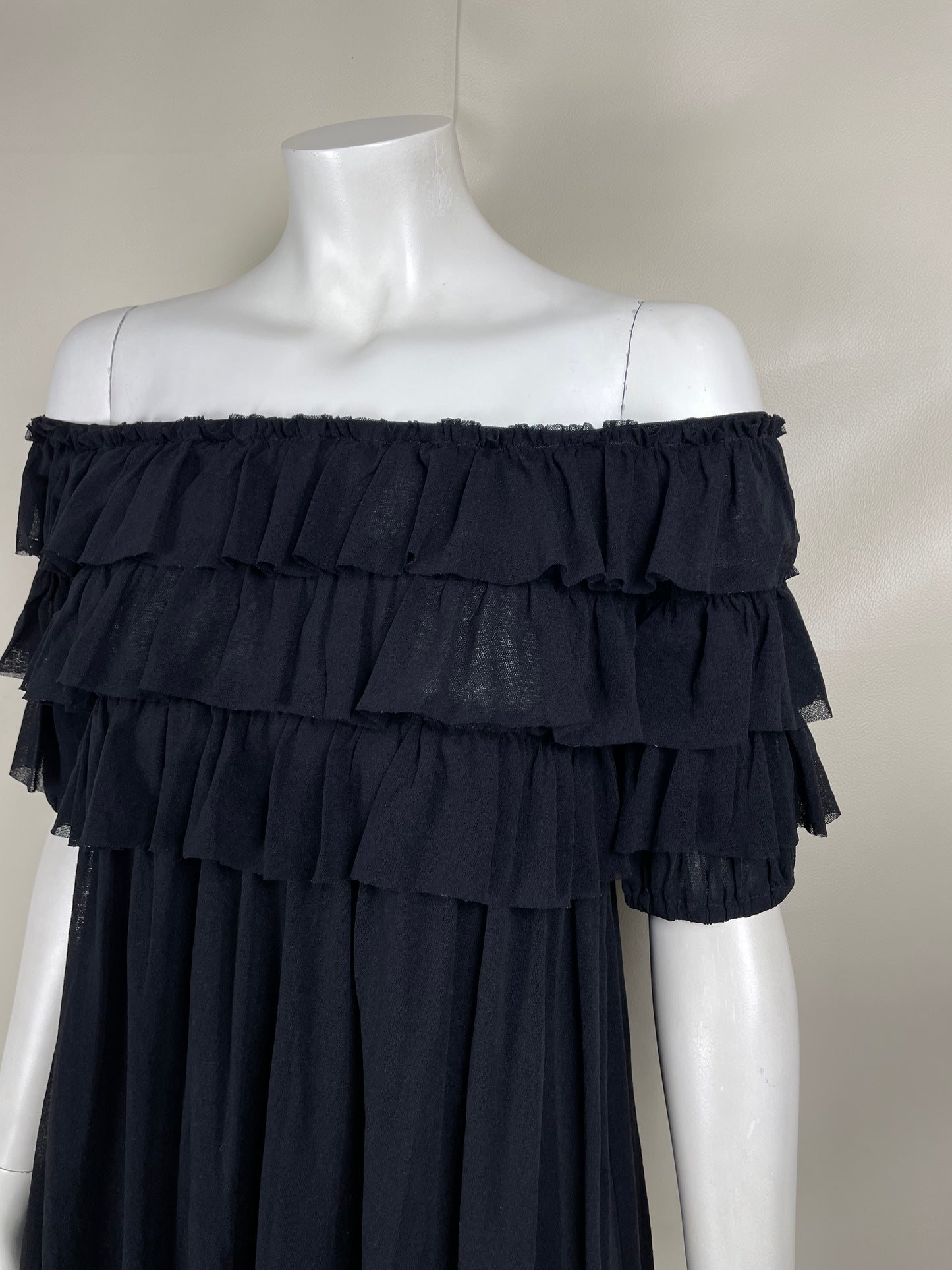 Jean Paul Gaultier layered mesh mini dress (S)
