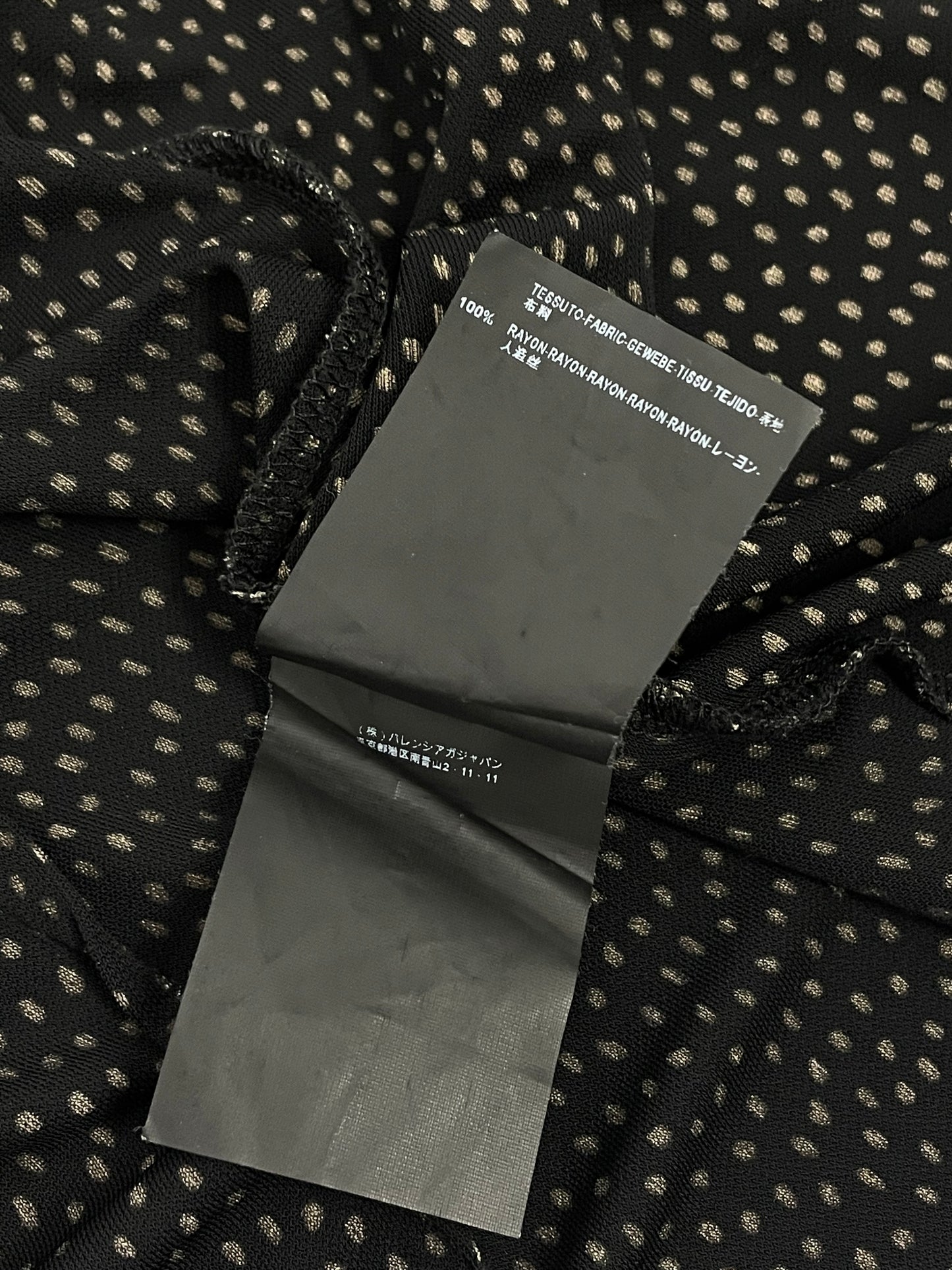 Balenciaga by Nicolas Ghesquiere 2010 Polka dots tie dress