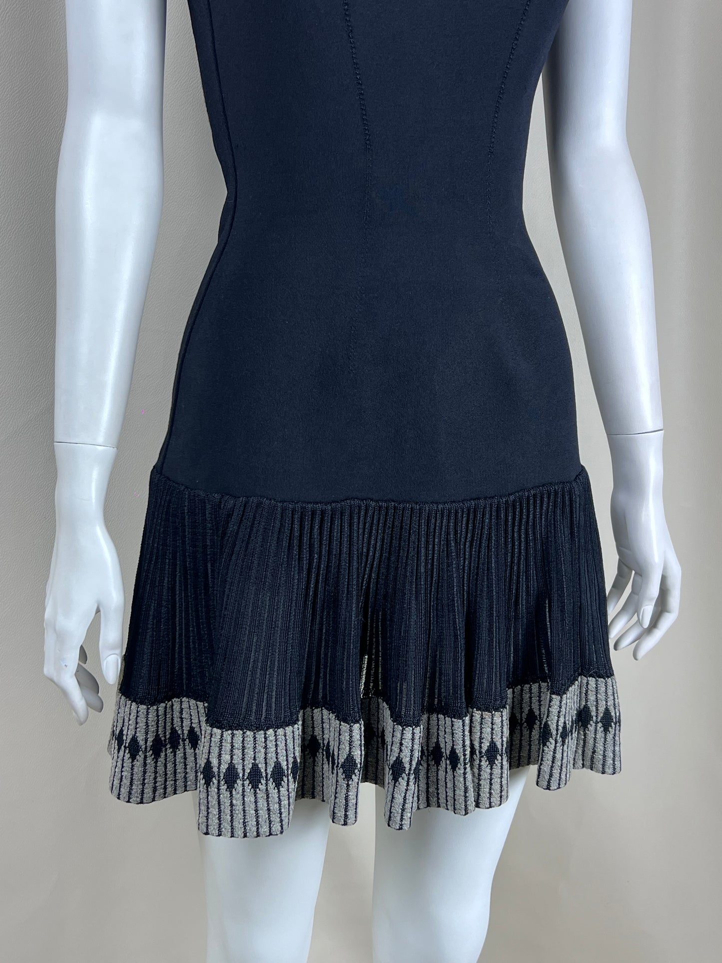 Alaïa S/S 1992 heavy sleevless body dress (S)