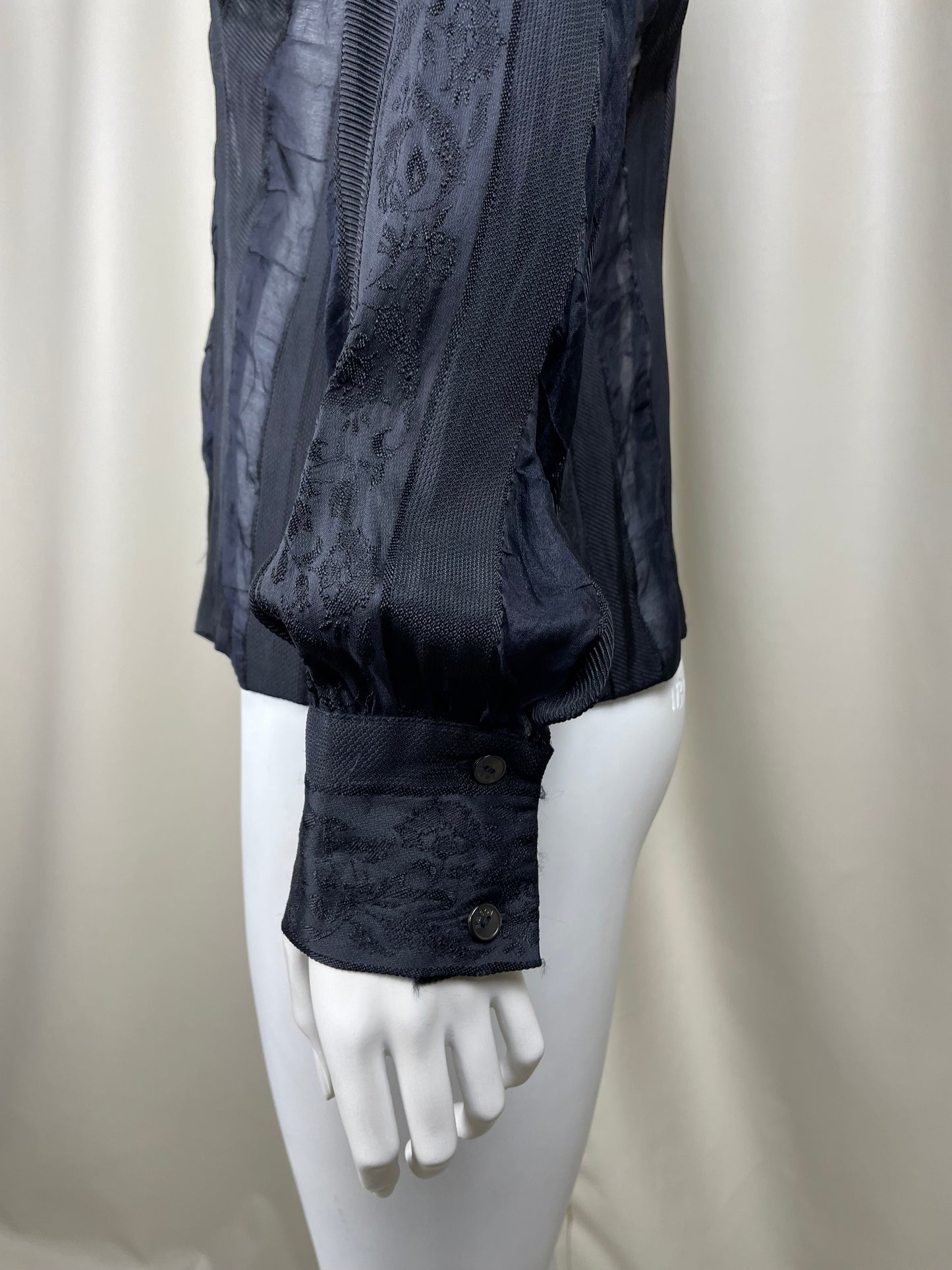 Loewe 2000’s acrylic and silk see-through shirt (S)
