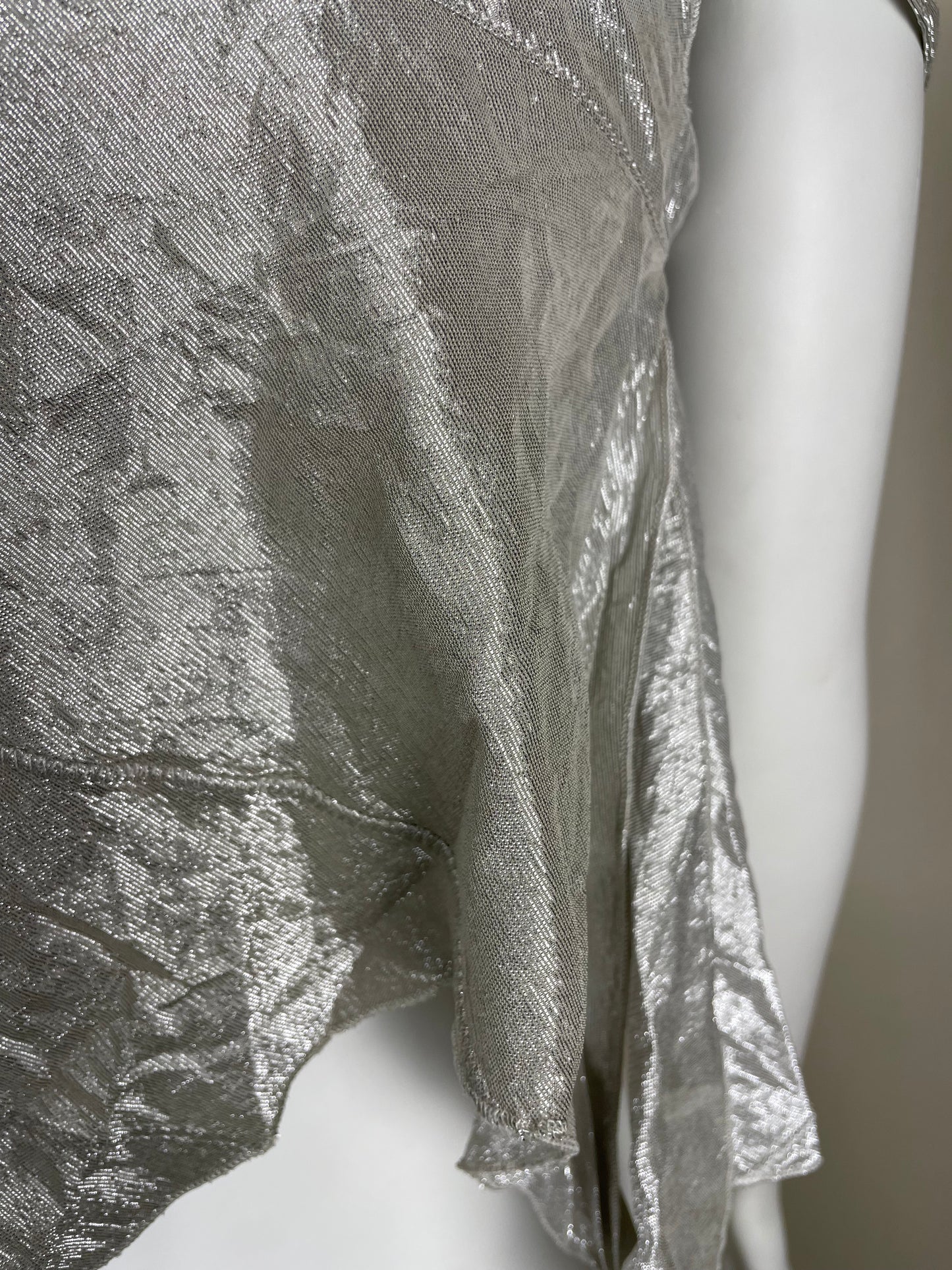 Prada Metallic Silk Top (M)