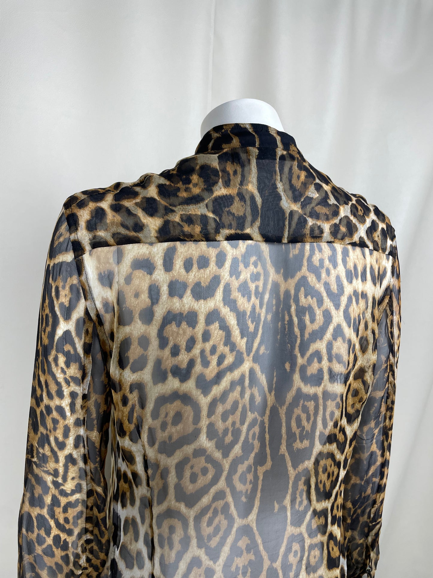 Yves Saint Laurent Leopard Print Shirt. (M)