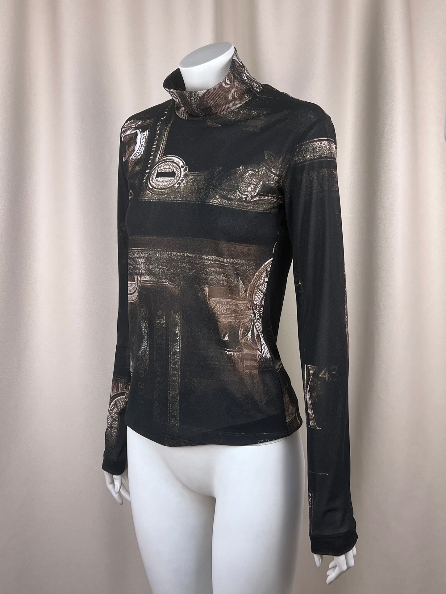 Yohji Yamamoto Y’s by Takeshi Kosaka S/S 2021 mesh top (M)