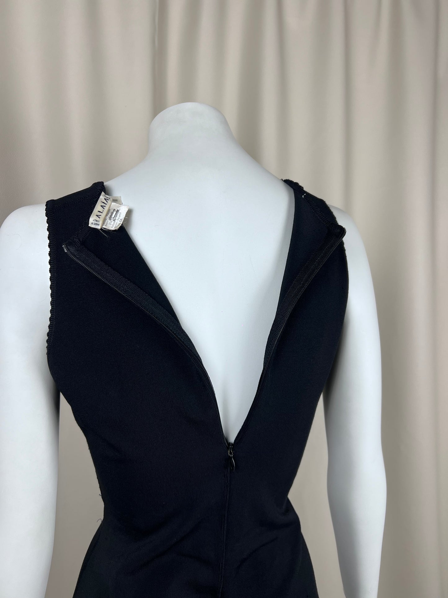 Alaïa S/S 1992 heavy sleevless body dress (S)