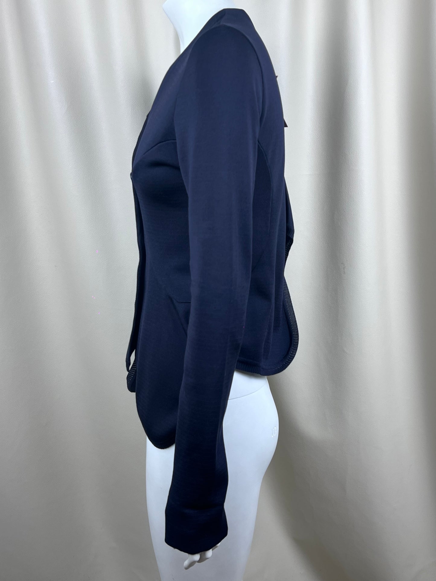Givenchy S/S 2008 ruffled bottom silk blazer (S)