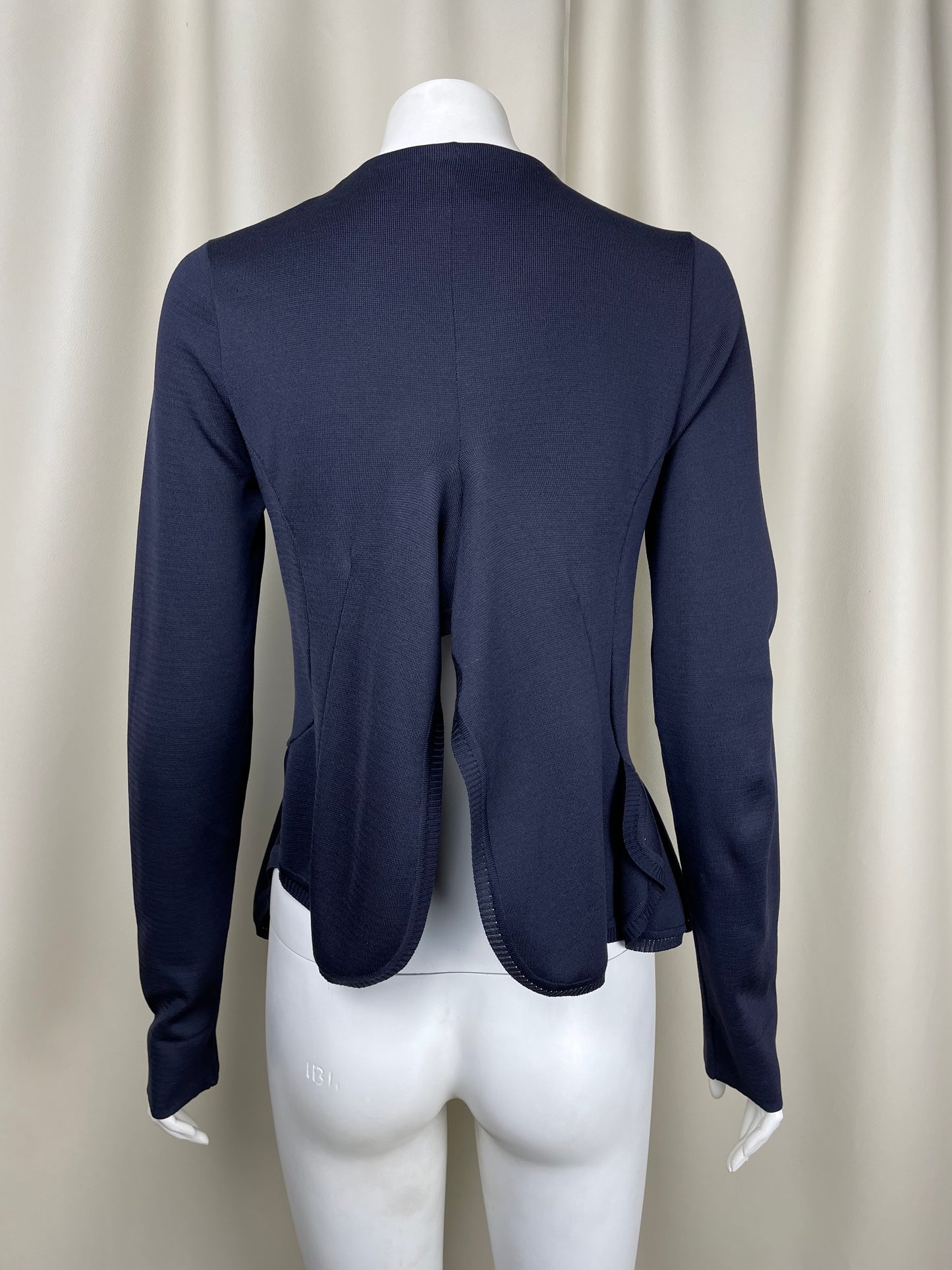Givenchy S/S 2008 Ruffled Bottom Silk Blazer (S)