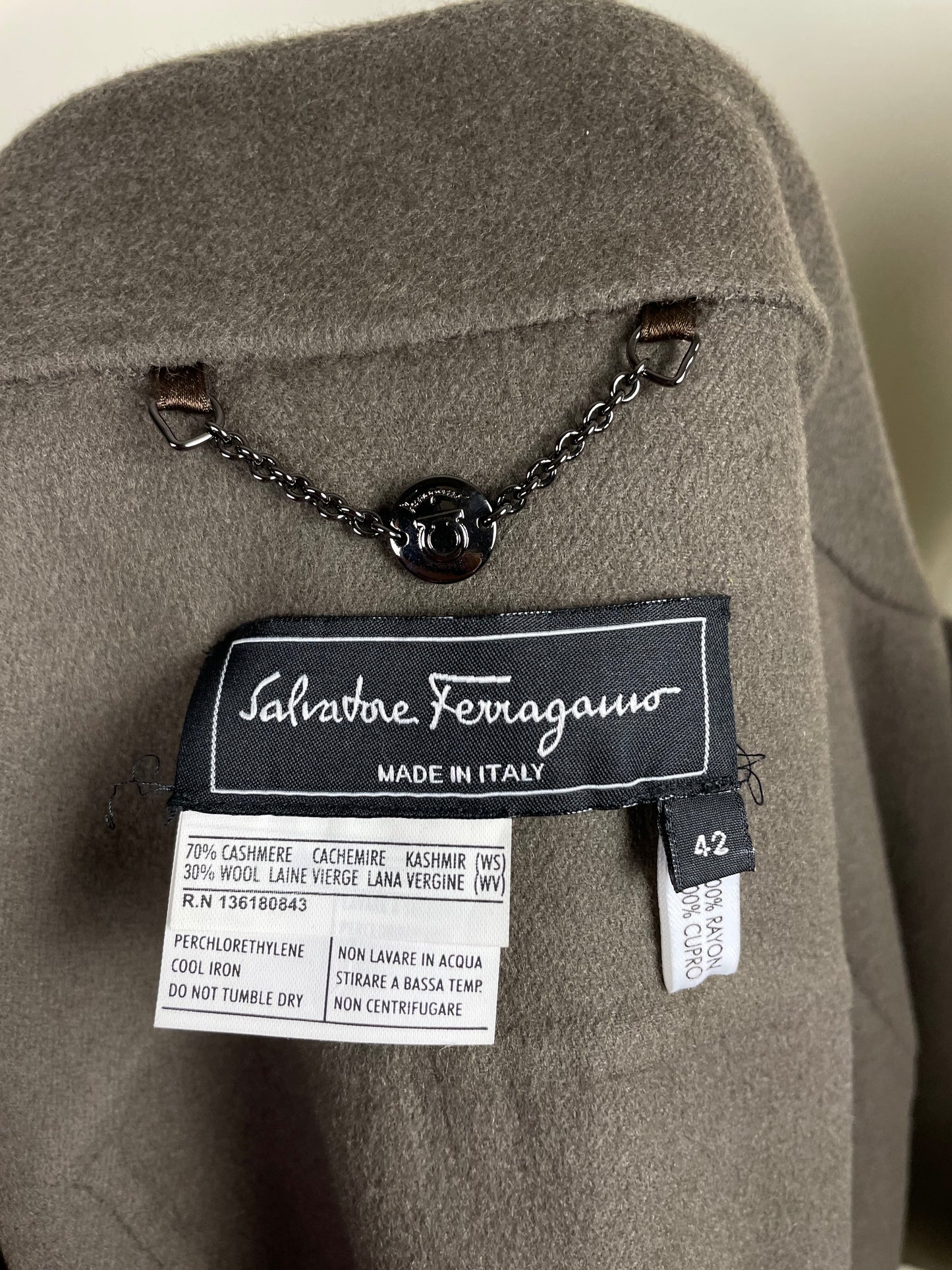 Ferragamo 2000’s Cashmere Perfecto Jacket (M)