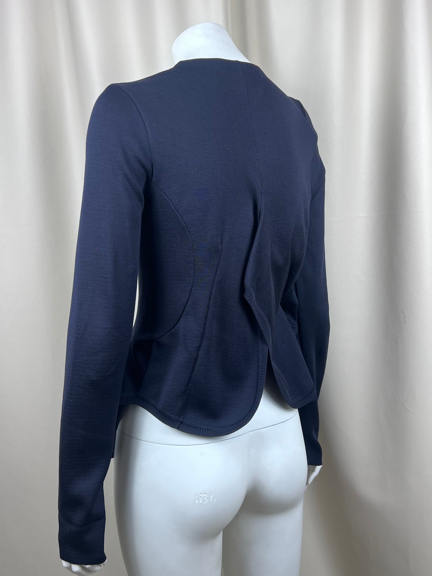 Givenchy S/S 2008 ruffled bottom silk blazer (S)