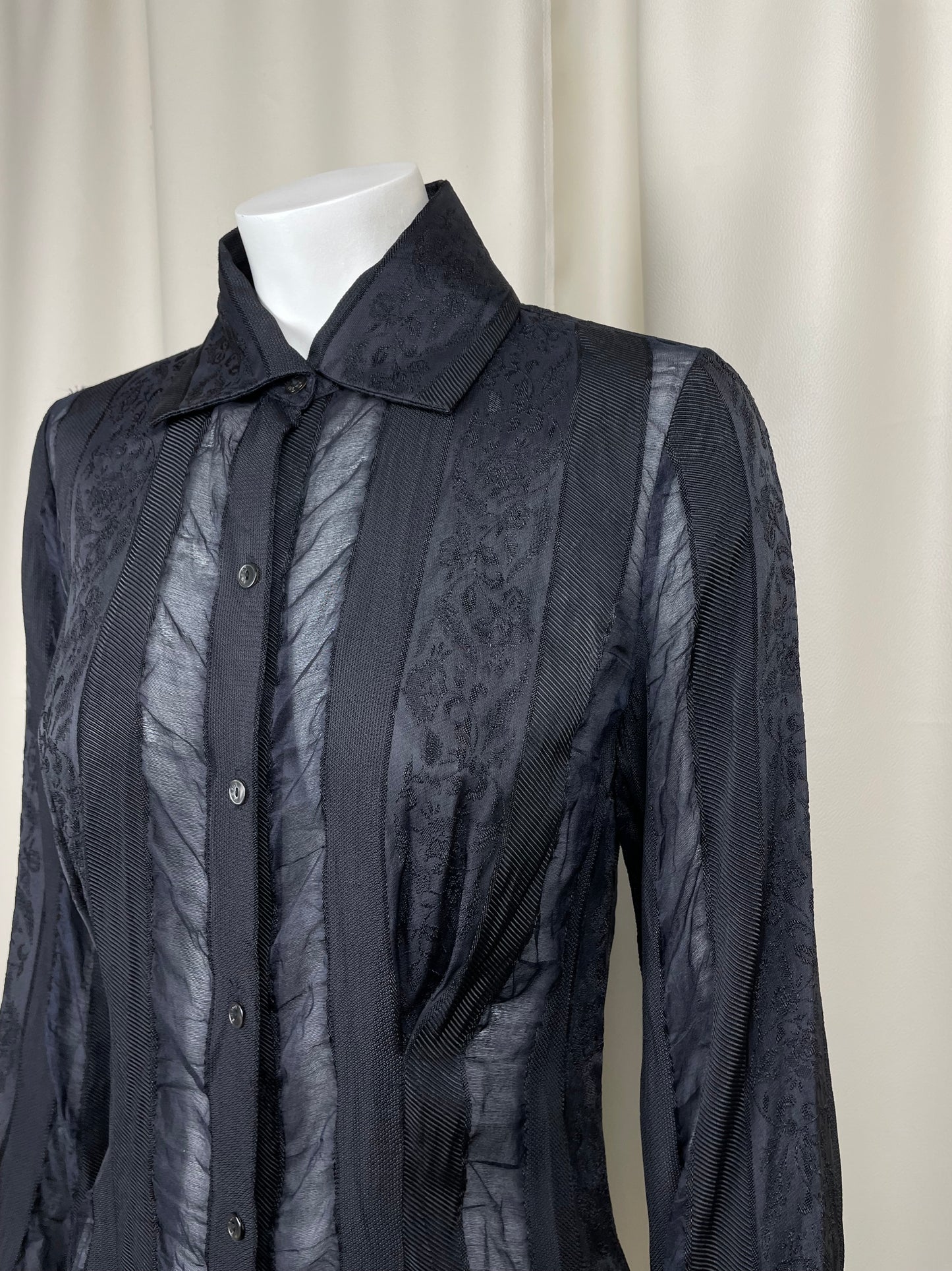 Loewe 2000’s acrylic and silk see-through shirt (S)