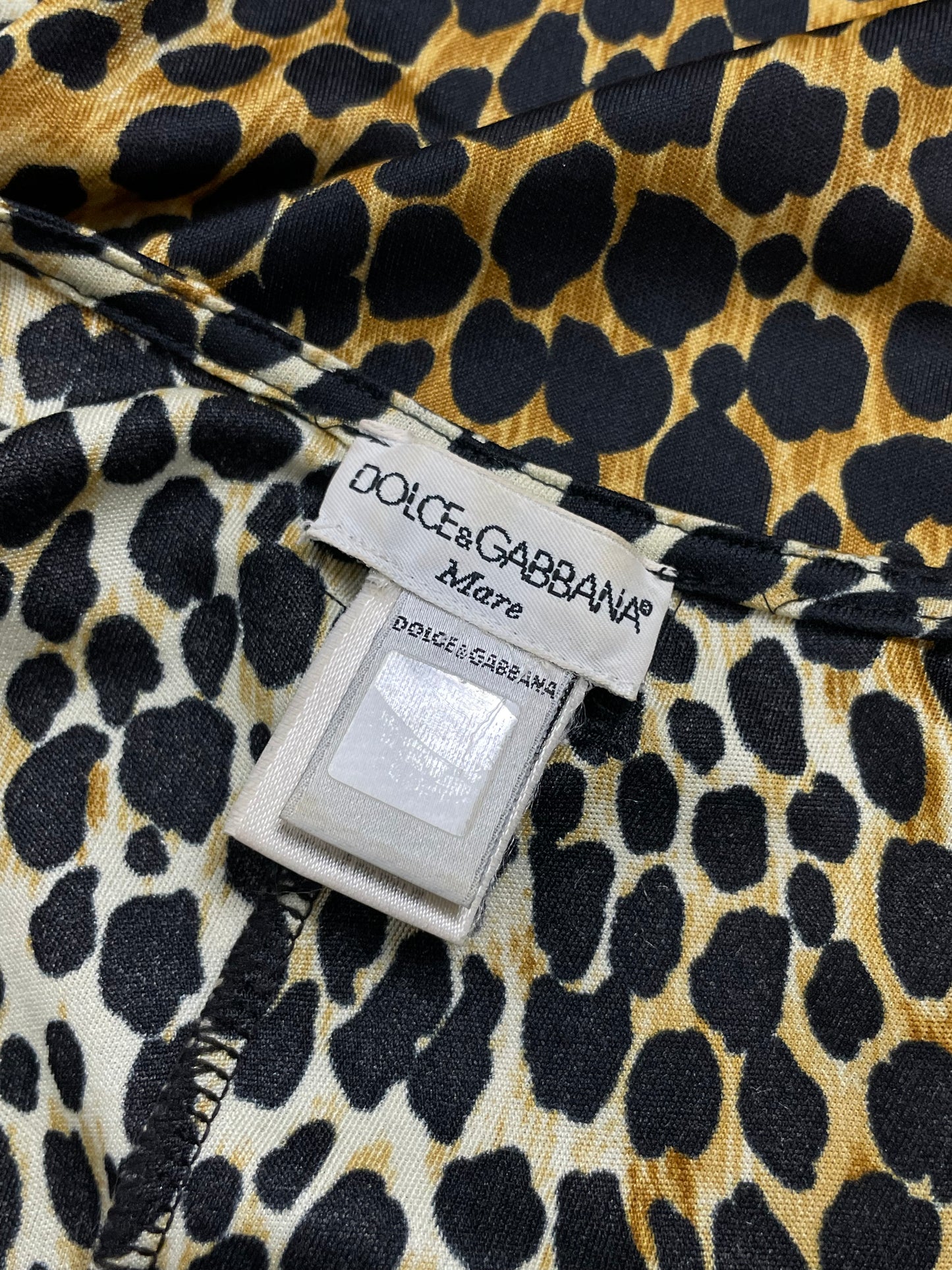 Dolce Gabbana 1990’s Cheetah tied dress.