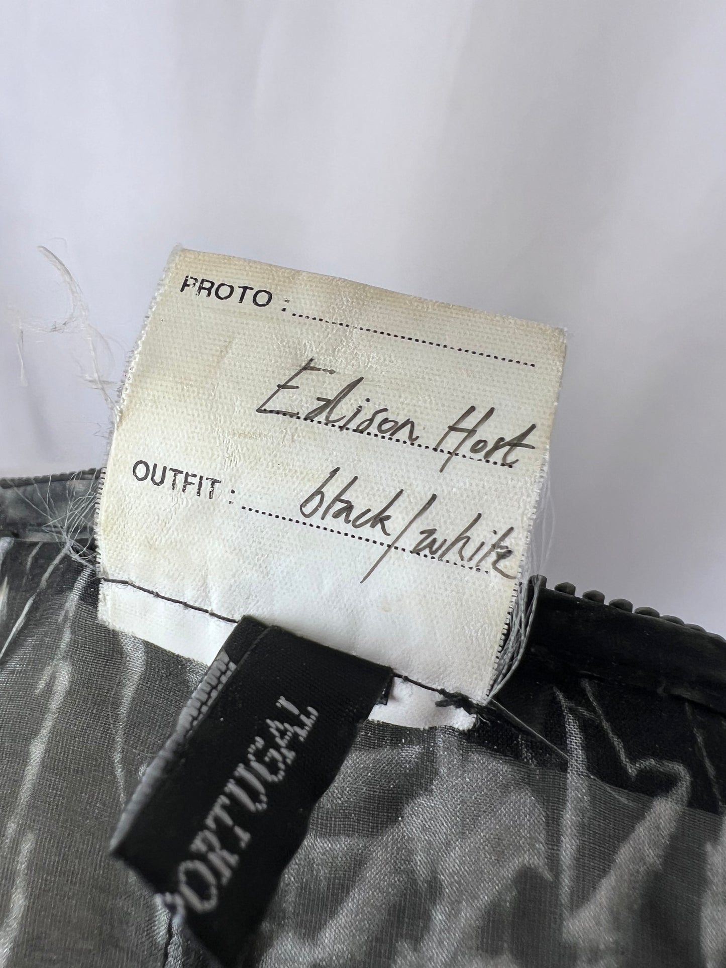 Ann Demeulemeester 2016 transparent marble coat sample (M)