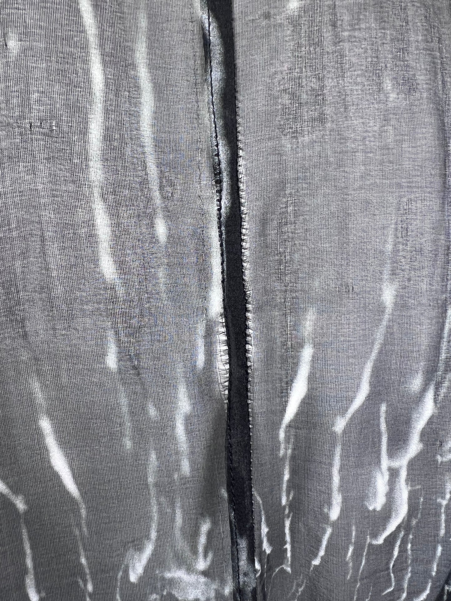 Ann Demeulemeester 2016 transparent marble coat sample (M)