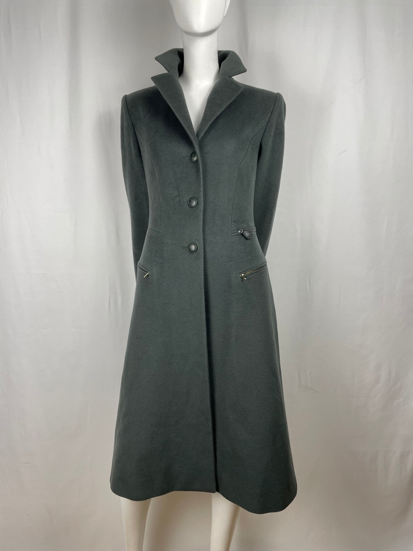 Hermès 1990’s Cashmere & Wool Coat (36FR)