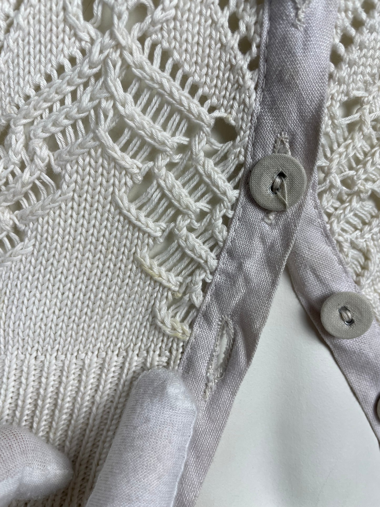 Jean Paul Gaultier Lace Cardigan (S)
