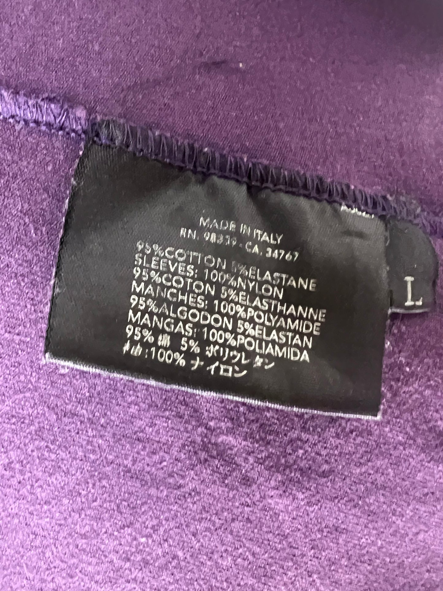 Prada 1990’s purple zip up jacket (M)