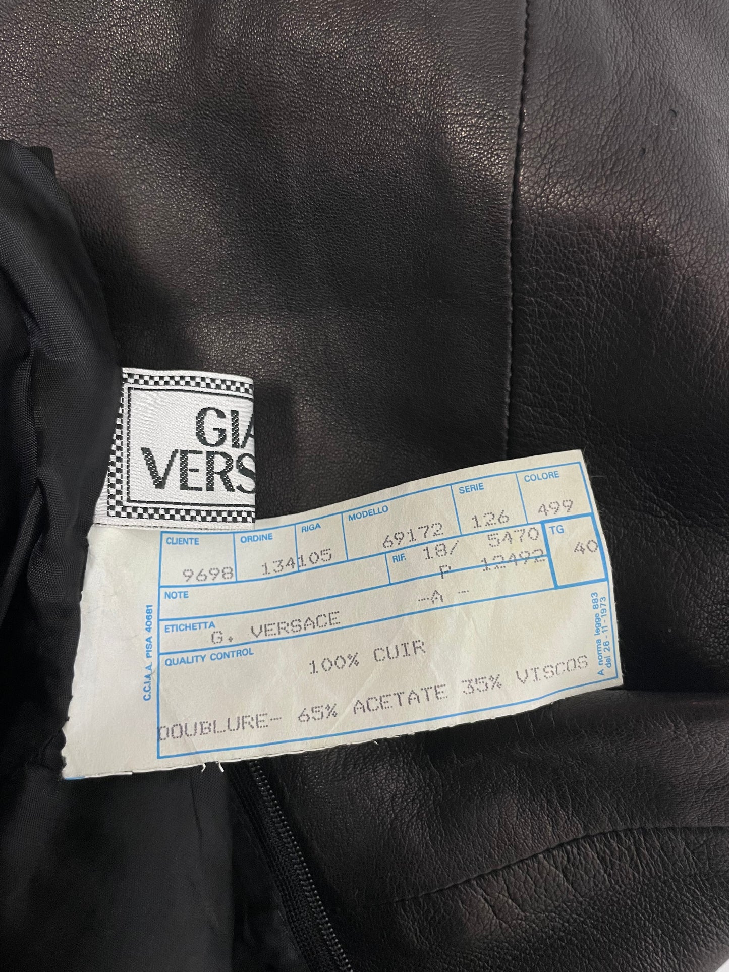 Gianni Versace F/W 2001 Leather Dress