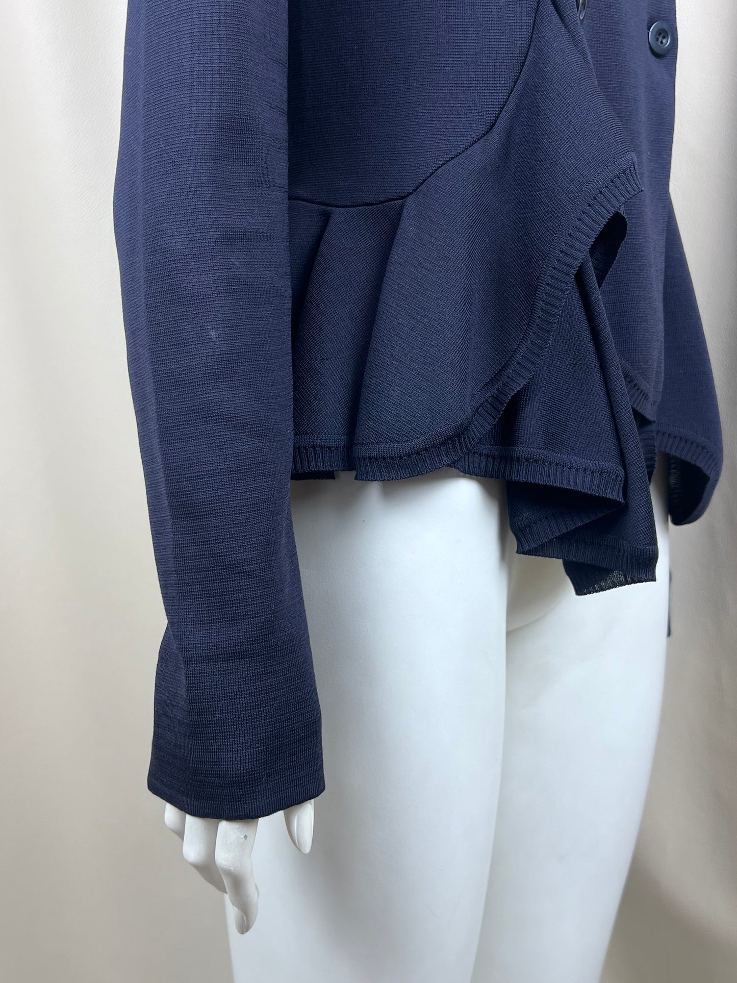 Givenchy S/S 2008 ruffled bottom silk blazer (S)