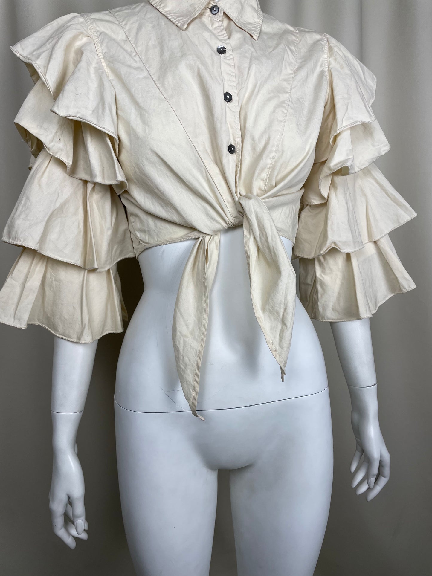 Jean Paul Gaultier Flared Sleeves Shirt (S)