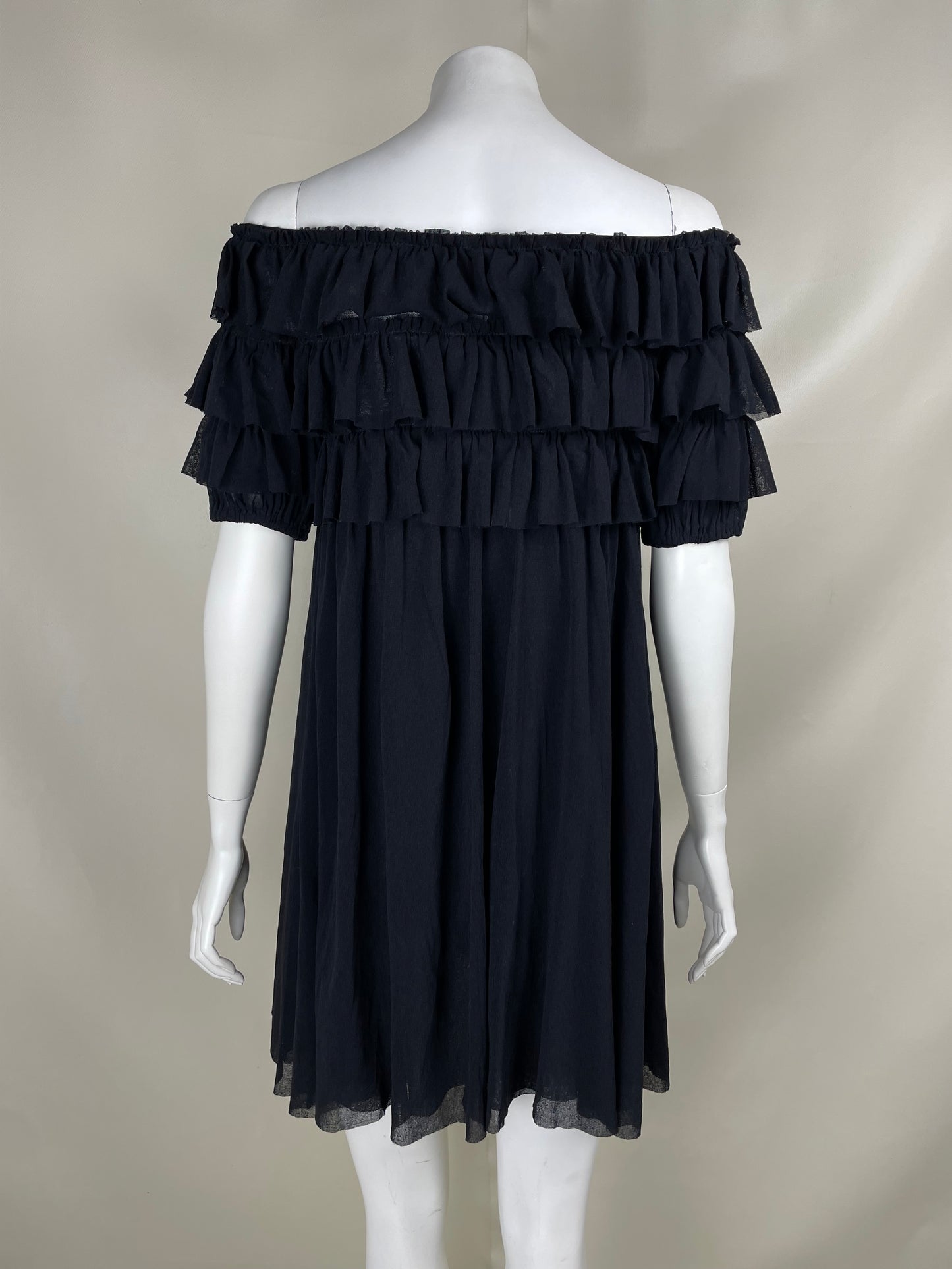 Jean Paul Gaultier layered mesh mini dress (S)