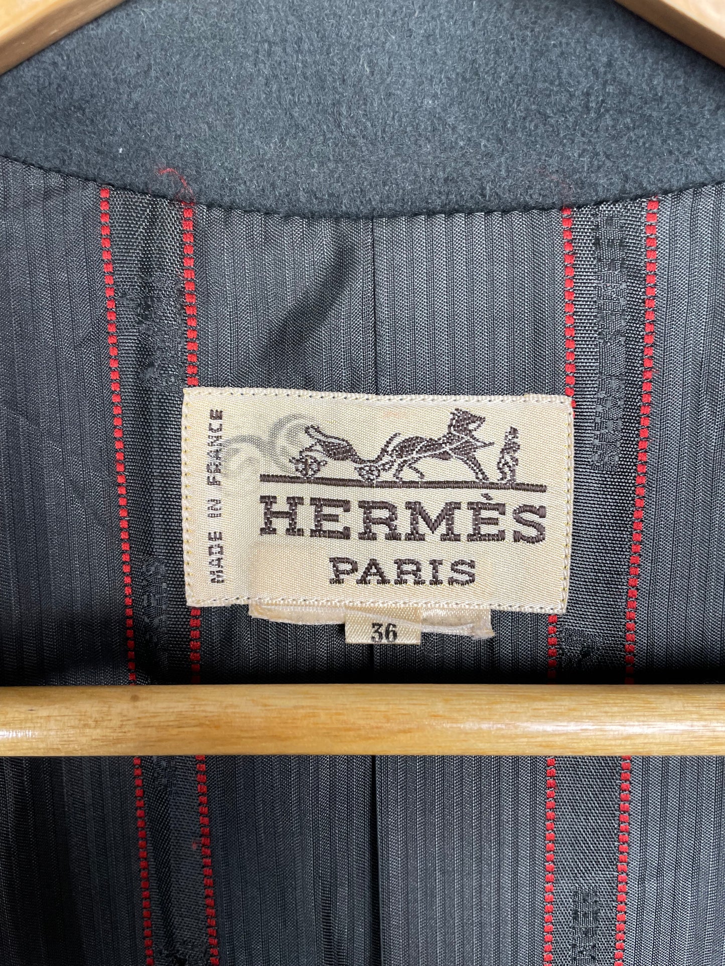 Hermès 1990’s Cashmere & Wool Coat (36FR)