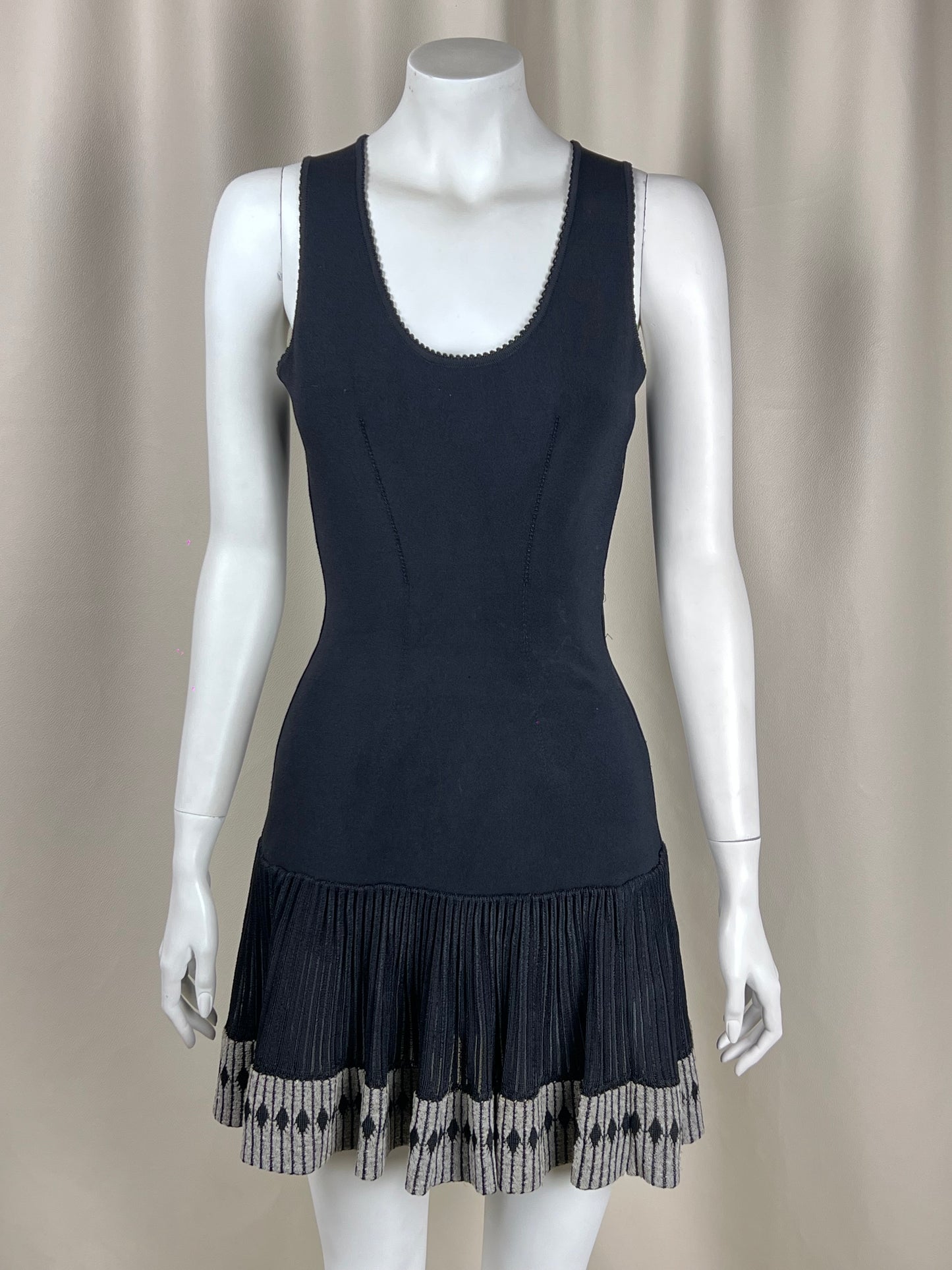 Alaïa S/S 1992 heavy sleevless body dress (S)