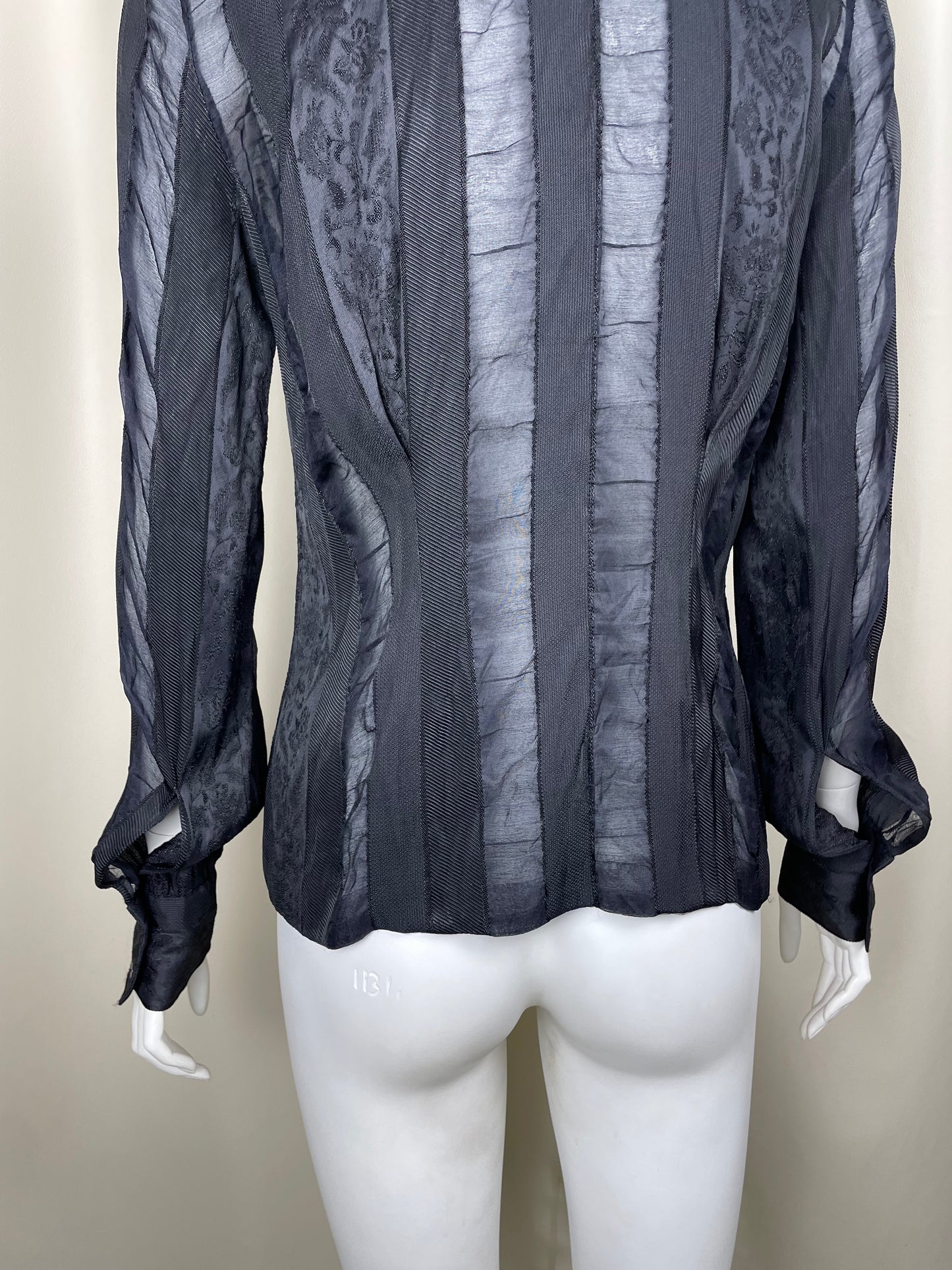 Loewe 2000’s acrylic and silk see-through shirt (S)