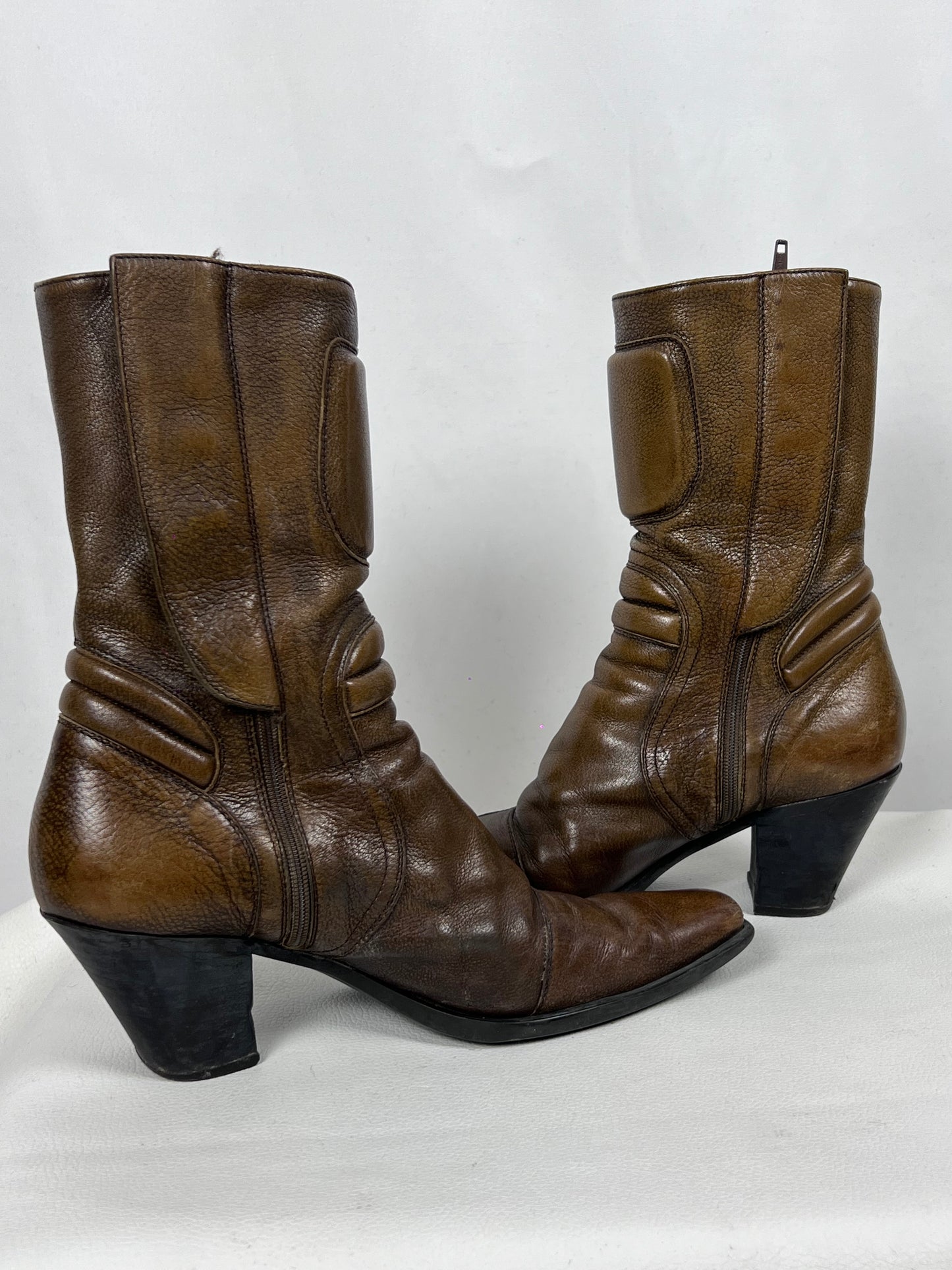 Miu Miu F/W 1999 cowboy moto boots (38)