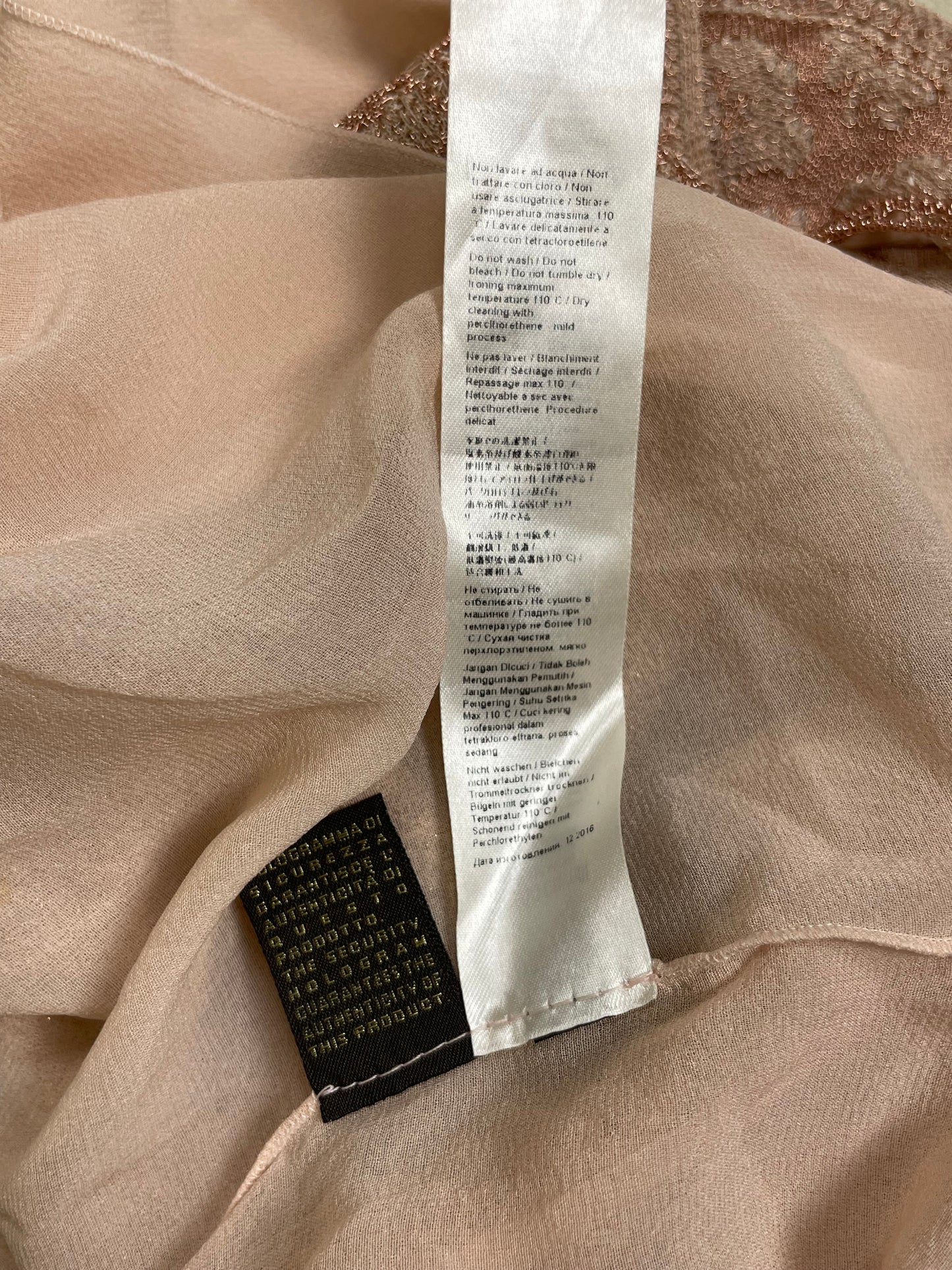 Roberto Cavalli 2000’s Pink Lace Dress (S)