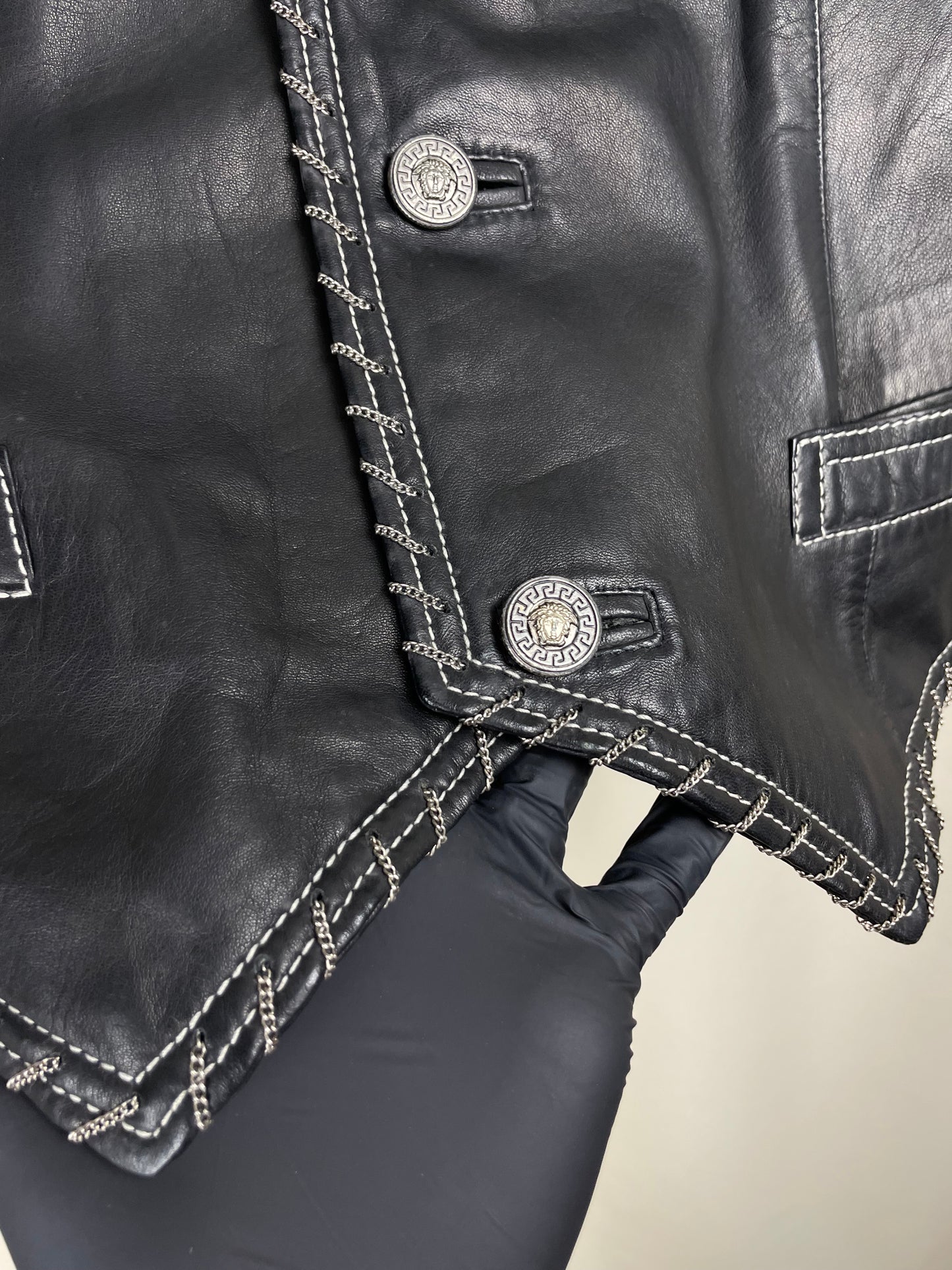 Gianni Versace F/W 1993 Men’s Leather Vest (M)