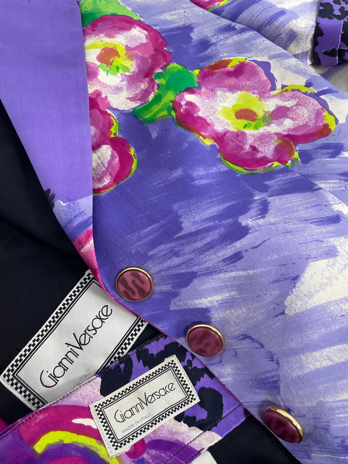 Gianni Versace S/S 1990 Printed suit