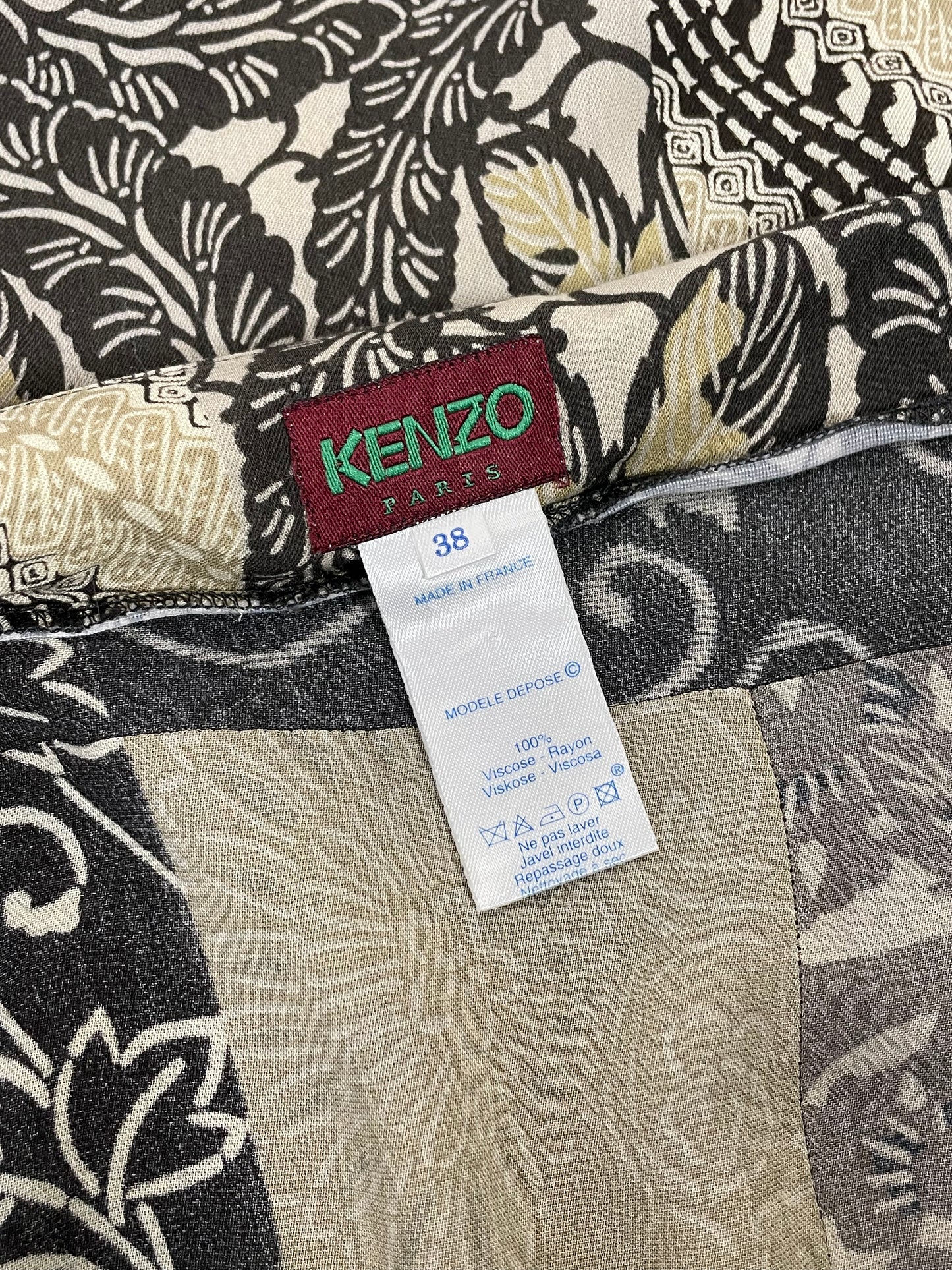 Kenzo 2000’s flower print bondage dress.