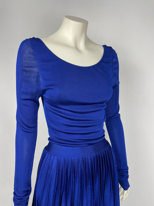 Dior cruise 2012 heavy knit pleated dress.