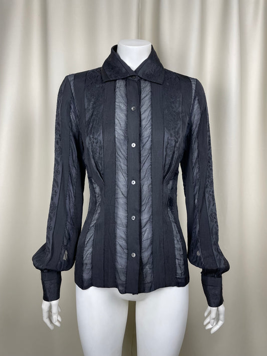 Loewe 2000’s acrylic and silk see-through shirt (S)
