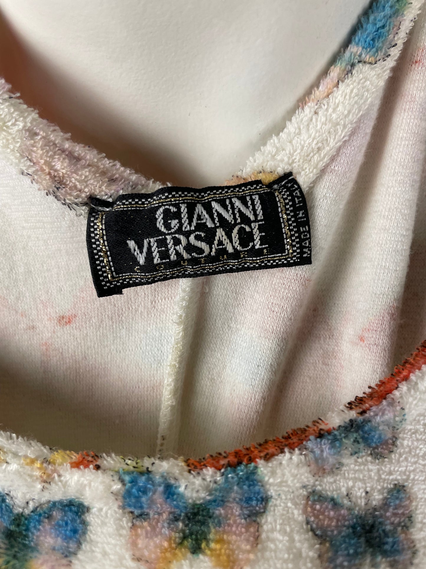 Gianni Versace Couture S/S 2016 Towel Butterfly Dress (M)